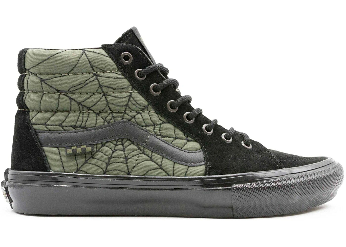 ヴァンズ バンズ スケート スケートハイ スパイダー 黒色 ブラック スニーカー メンズ VANS SKATE SK8-HI BEN KADOW SPIDER WEB / BLACK WEB｜スニケス