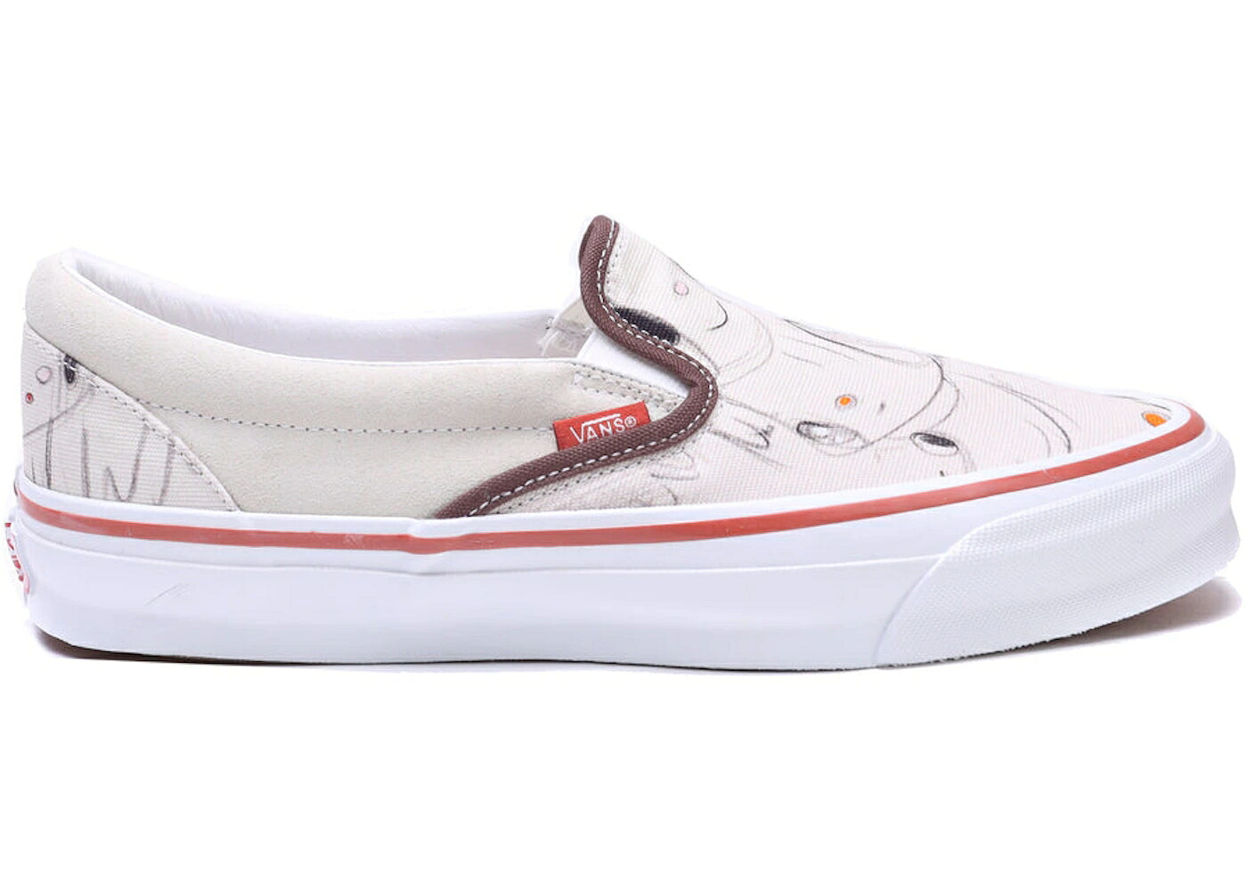 ヴァンズ バンズ 雄捩子 古典派音楽 スリッポン 白いこと 白いこと スニーカー メンズ VANS VAULT OG CLASSIC SLIP-ON LX JAVIER CALLEJA / TURTLEDOVE TRUE WHITE