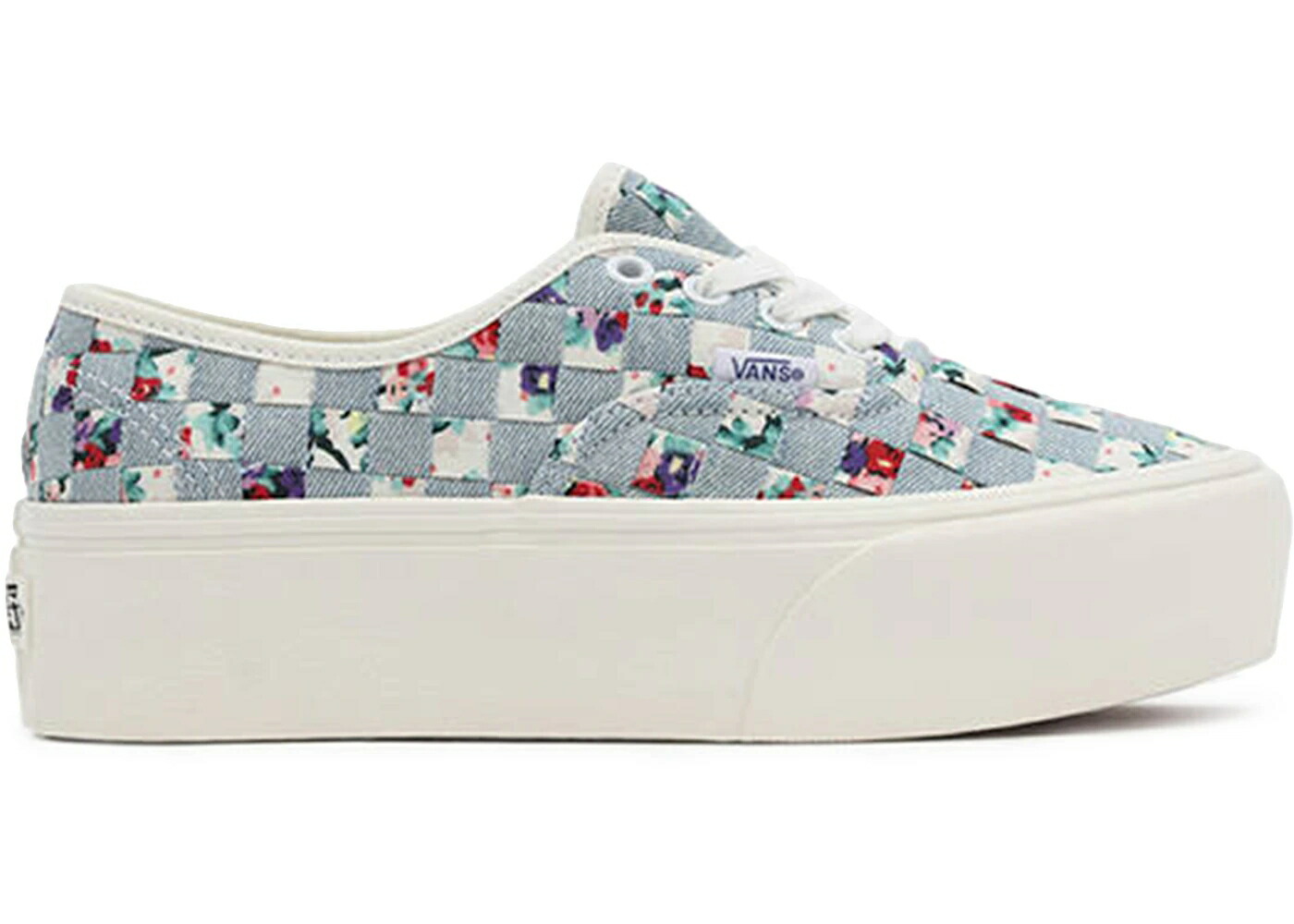 ヴァンズ バンズ ウーブン オーセンティック 青色 ブルー WOMEN'S スニーカー レディース VANS WOVEN AUTHENTIC STACKFORM LIGHT BLUE FLORAL MULTI (WOMEN'S) / LIGHT BLUE FLORAL MULTI