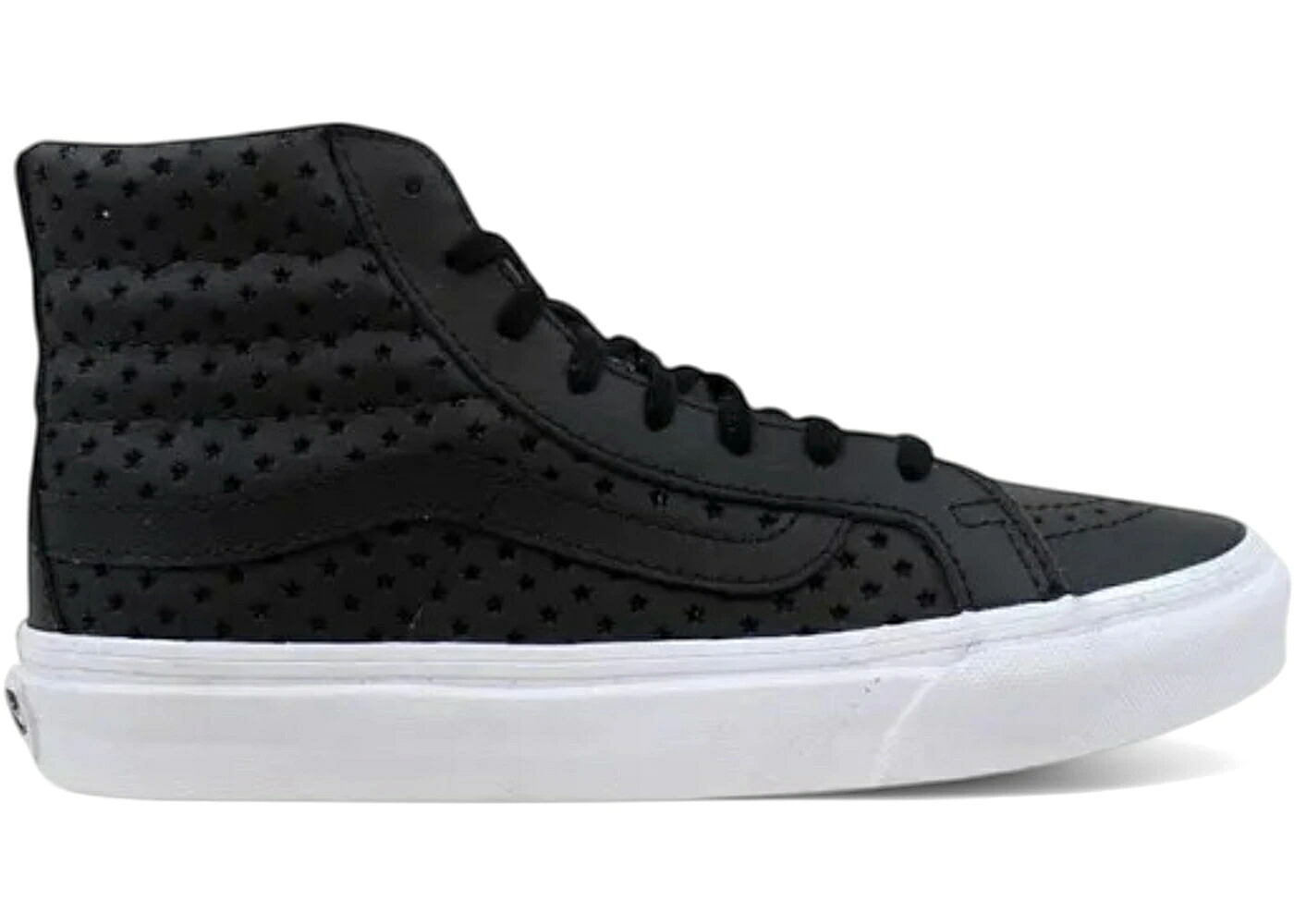 ヴァンズ バンズ スケートハイ スリム スターズ 黒色 ブラック WOMEN'S スニーカー レディース VANS SK8-HI SLIM PERF STARS BLACK (WOMEN'S) /