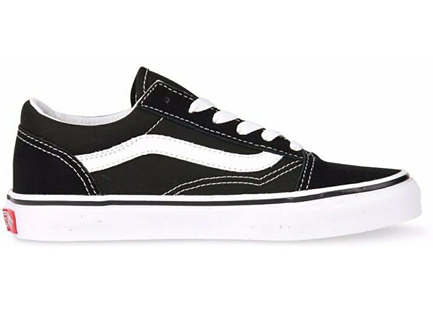 ヴァンズ バンズ 黒色 ブラック 白色 ホワイト オールドスクール ジュニア キッズ VANS OLD SKOOL BLACK WHITE (PS) / BLACK WHITE ベビー マタニティ スニーカー|スニケス