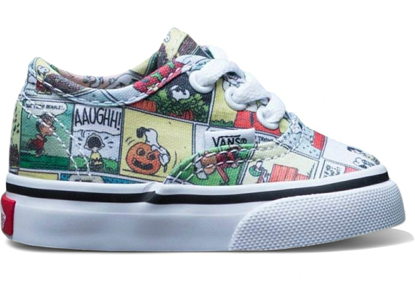 ヴァンズ バンズ オーセンティック 黒色 ブラック 白色 ホワイト ジュニア キッズ VANS AUTHENTIC PEANUTS COMIC (TD) / BLACK TRUE WHITE