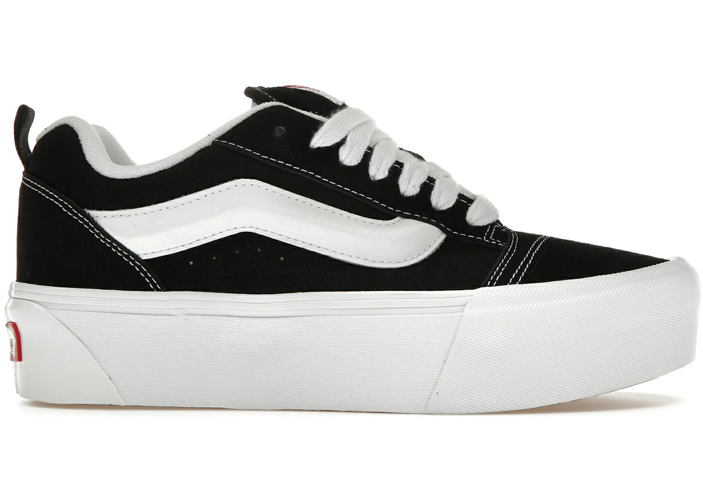 ヴァンズ バンズ 黒色 ブラック 白色 ホワイト スニーカー ユニセックス VANS KNU STACK BLACK WHITE / BLACK TRUE WHITE メンズ