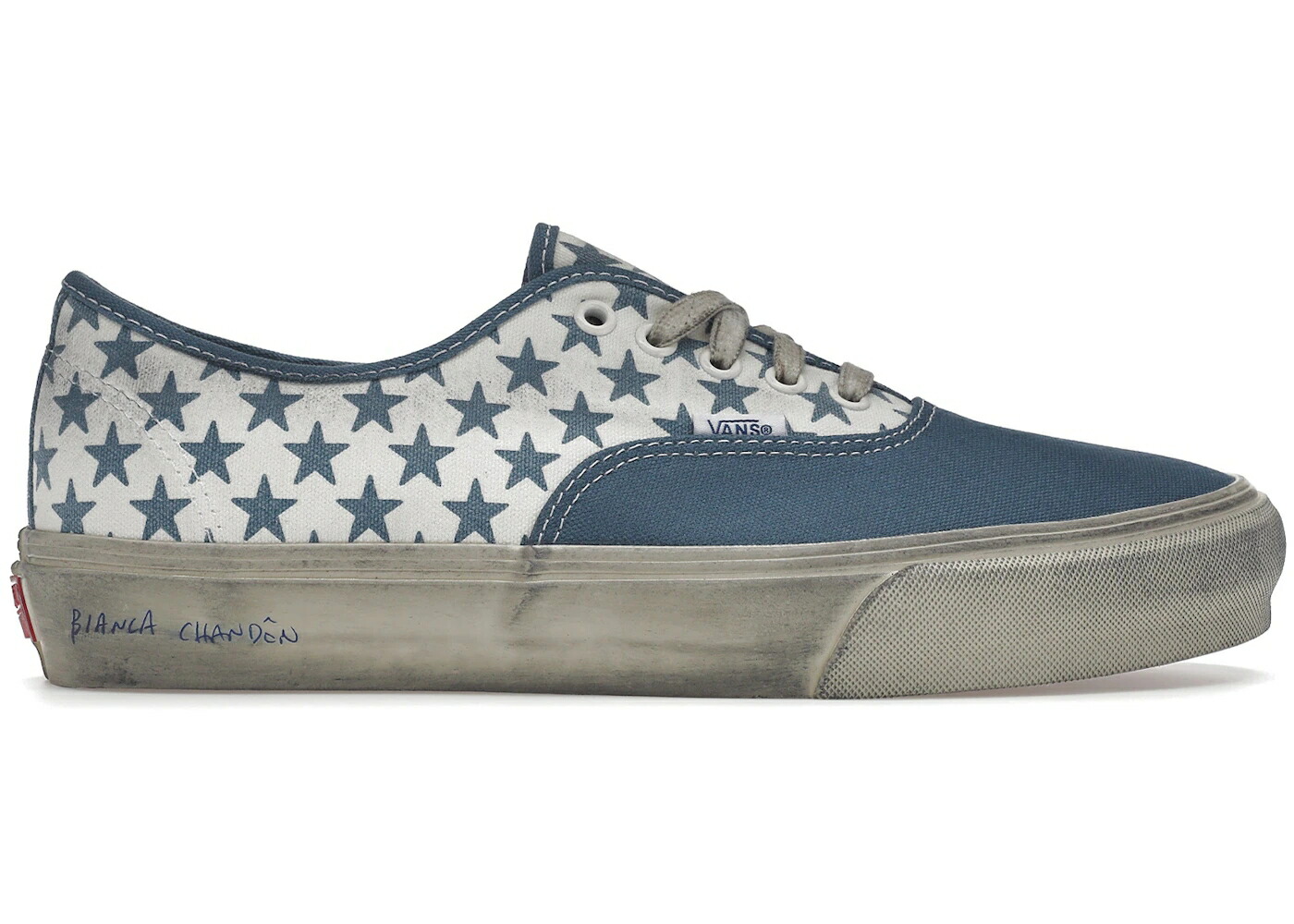 ヴァンズ バンズ ボルト オーセンティック 青色 ブルー 白色 ホワイト スニーカー ユニセックス VANS VAULT OG AUTHENTIC LX BIANCA CHANDON BLUE WHITE / BLUE WHITE メンズ