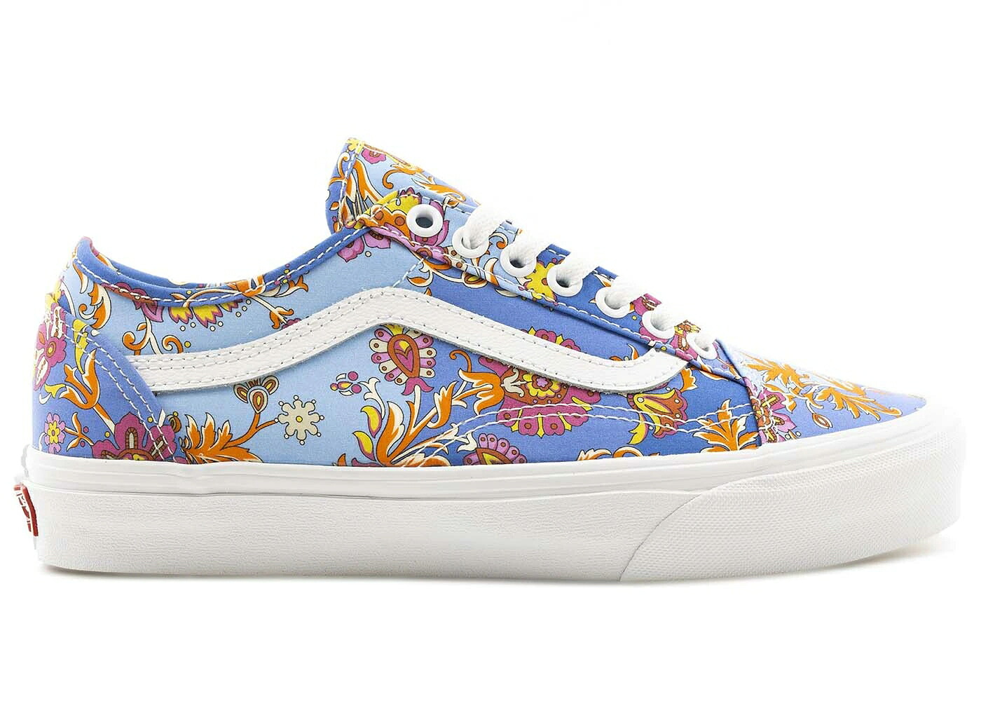 ヴァンズ バンズ 青味 青み 年寄りの学院 スニーカー ユニ一発やる VANS OLD SKOOL TAPERED LIBERTY FLORAL BLUE / MULTI PATCHWORK FLORAL メンズ