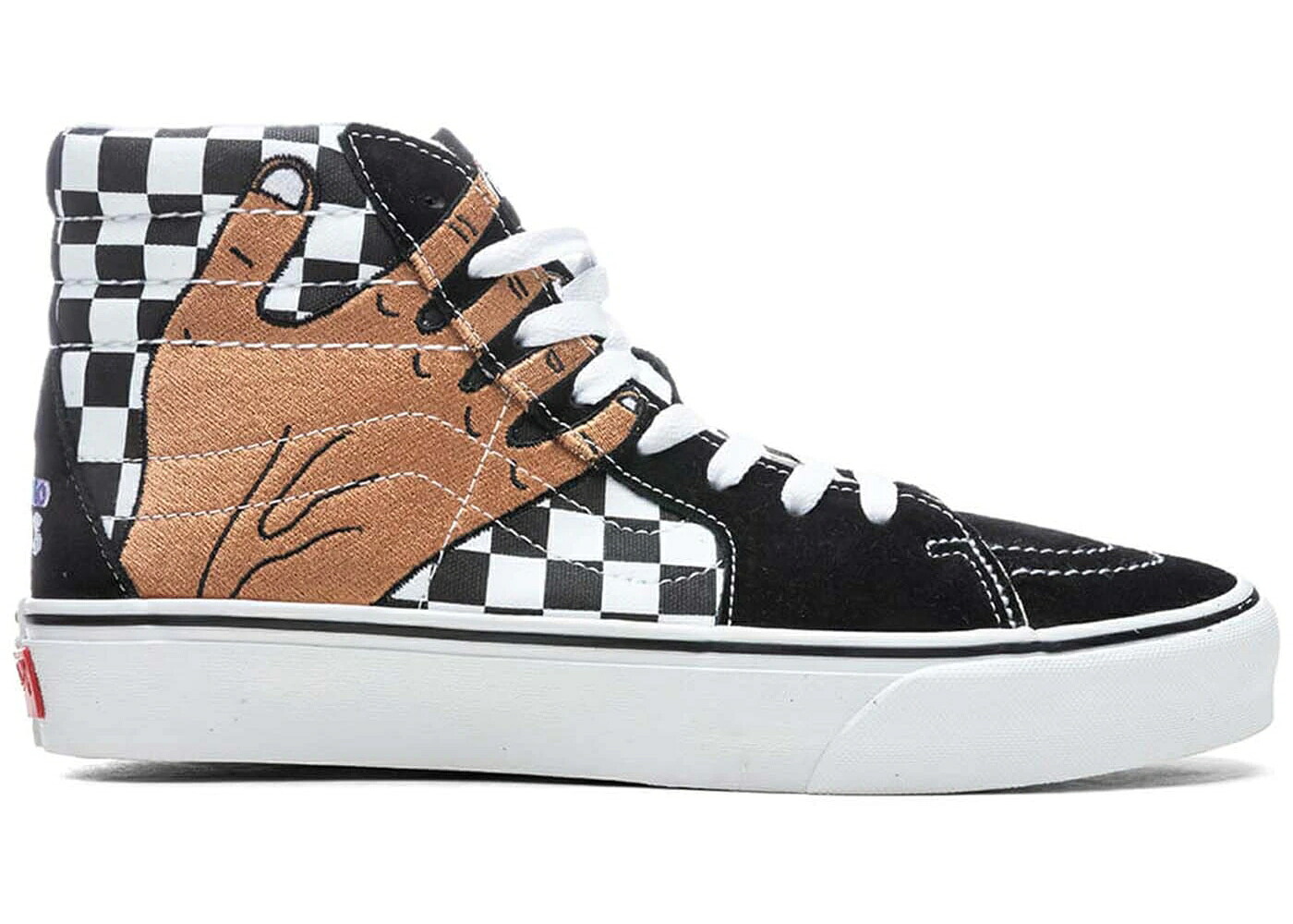 ヴァンズ バンズ ボルト スケートハイ 黒色 ブラック 白色 ホワイト スニーカー ユニセックス VANS VAULT UA SK8-HI VR3 LX IMRAN POTATO CHECKERBOARD / BLACK WHITE FENUGREEK メンズ