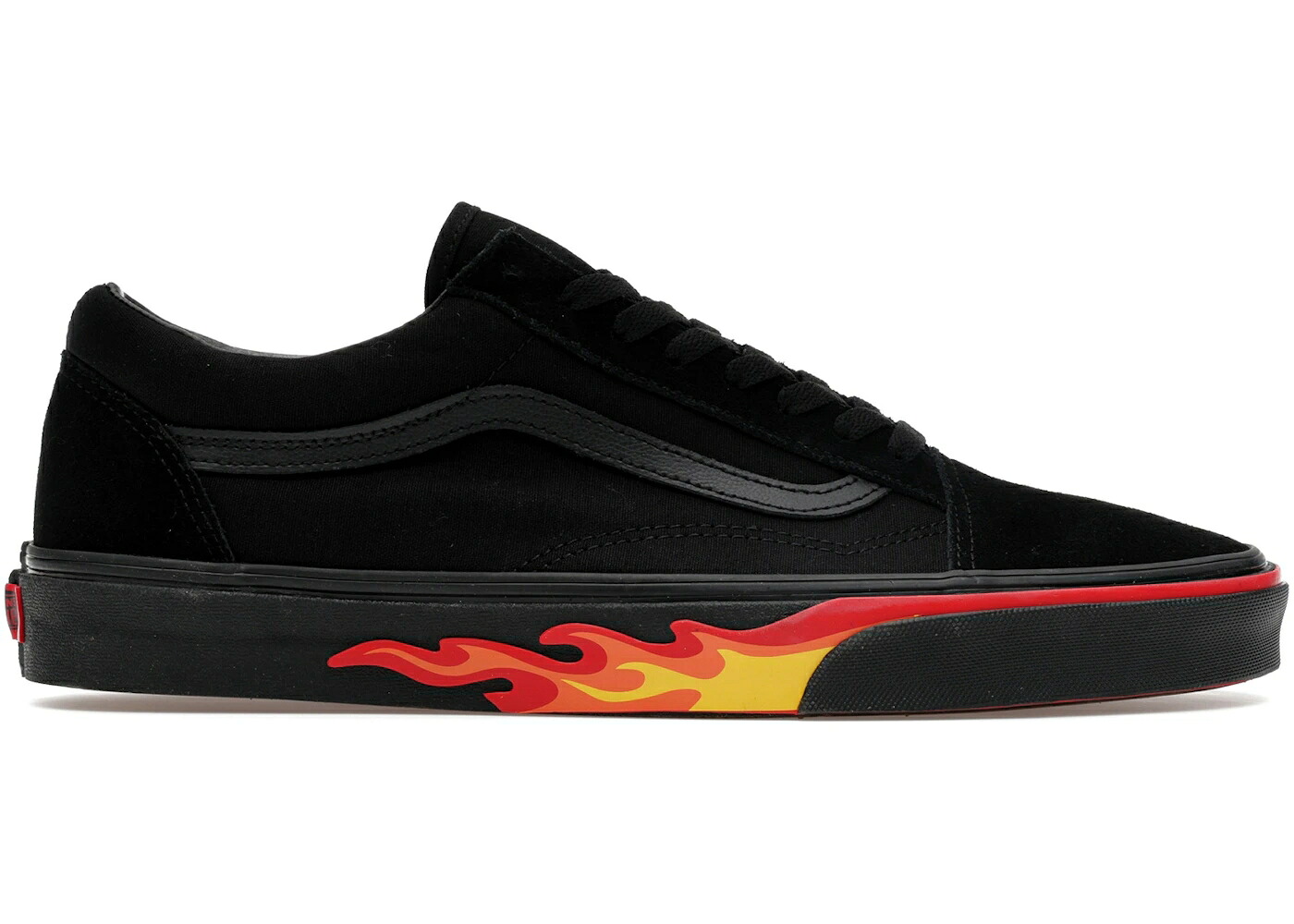 ヴァンズ バンズ 黒いこと 黒いこと フレームス 年寄りの学校 スニーカー メンズ VANS OLD SKOOL BLACK FLAME WALL / BLACK FLAMES