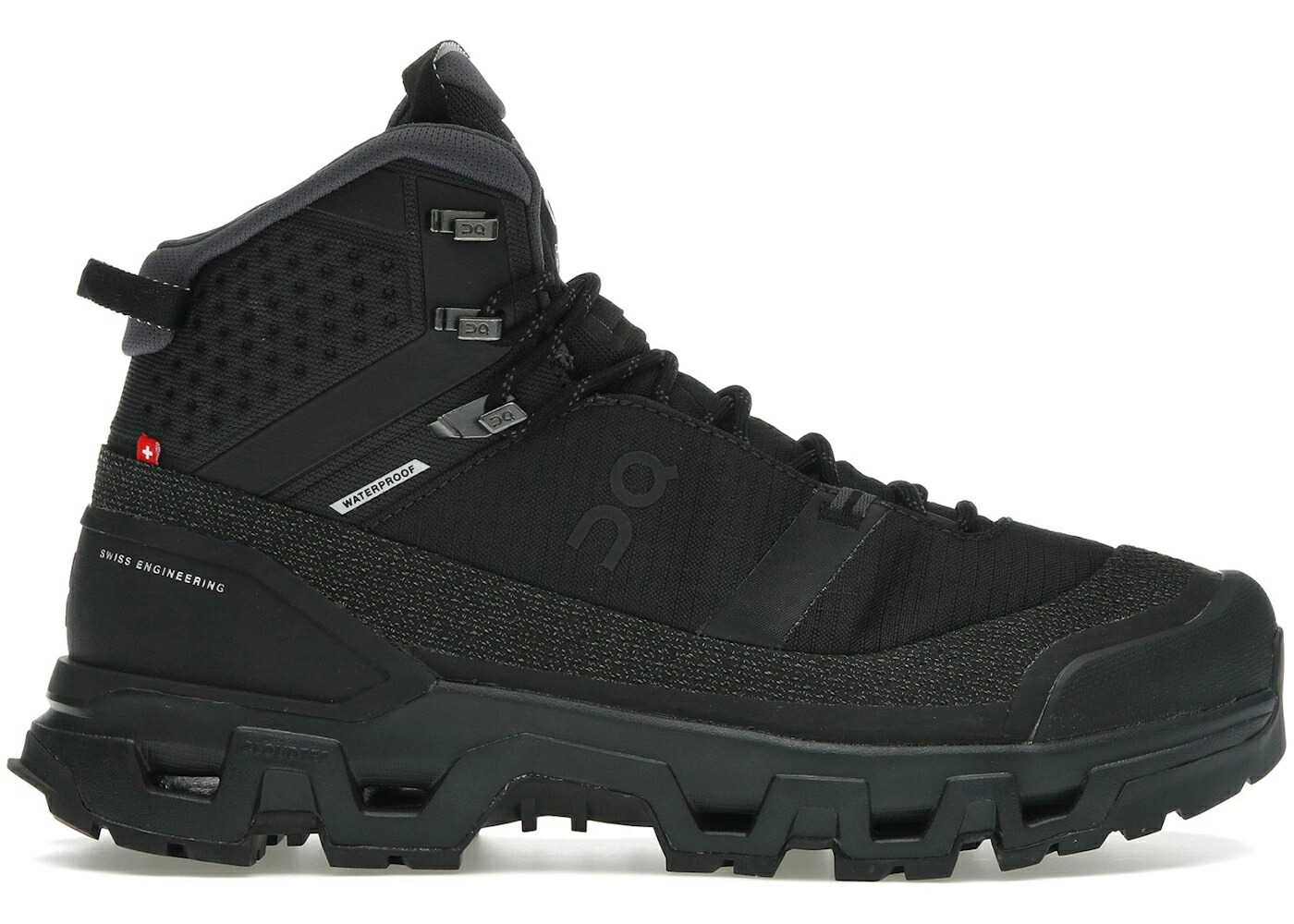 オン 黒色 ブラック スニーカー メンズ ON RUNNING CLOUDROCK TREK WATERPROOF BLACK / BLACK BLACK