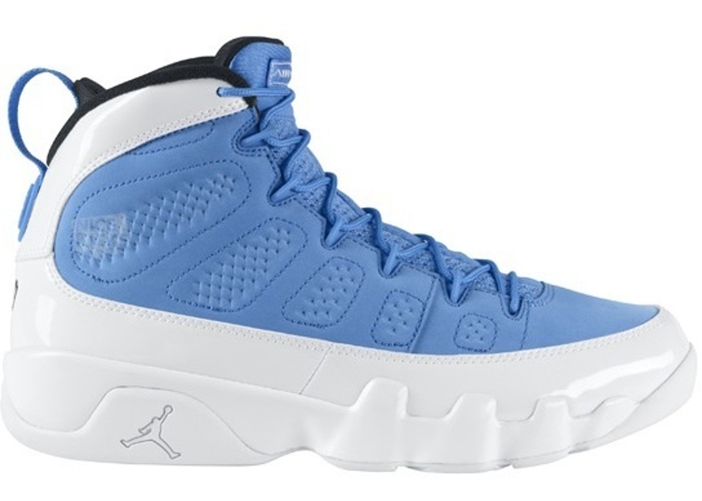 blue and white 9s