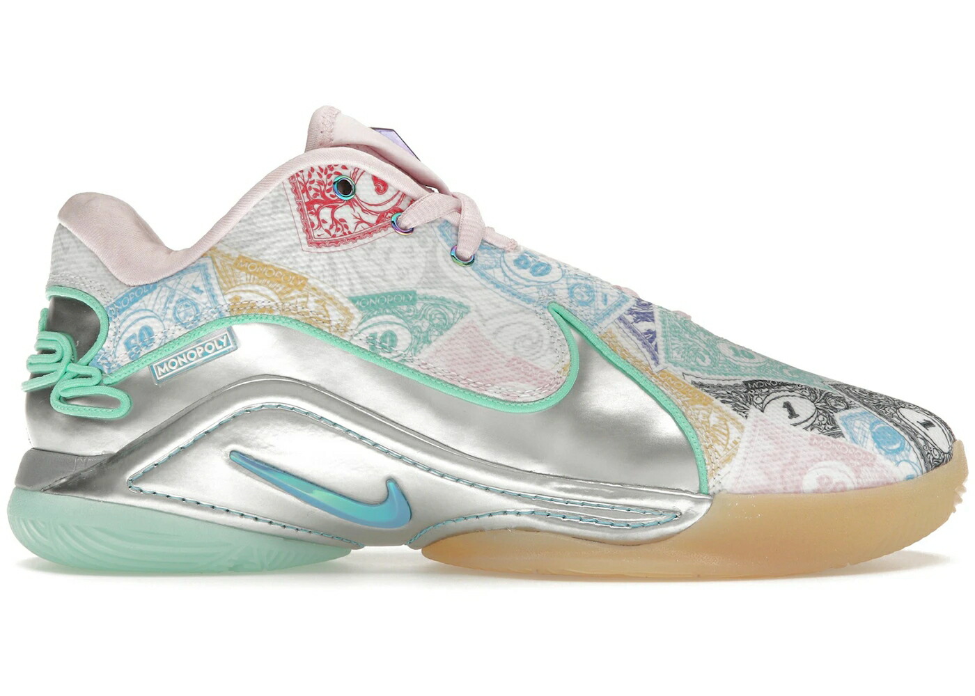 ナイキ レブロン 白色 ホワイト 青色 ブルー 緑 グリーン スニーカー メンズ NIKE LEBRON 22 MONOPOLY (TRANSLUCENT OUTSOLE) / WHITE BALTIC BLUE VAPOR GREEN