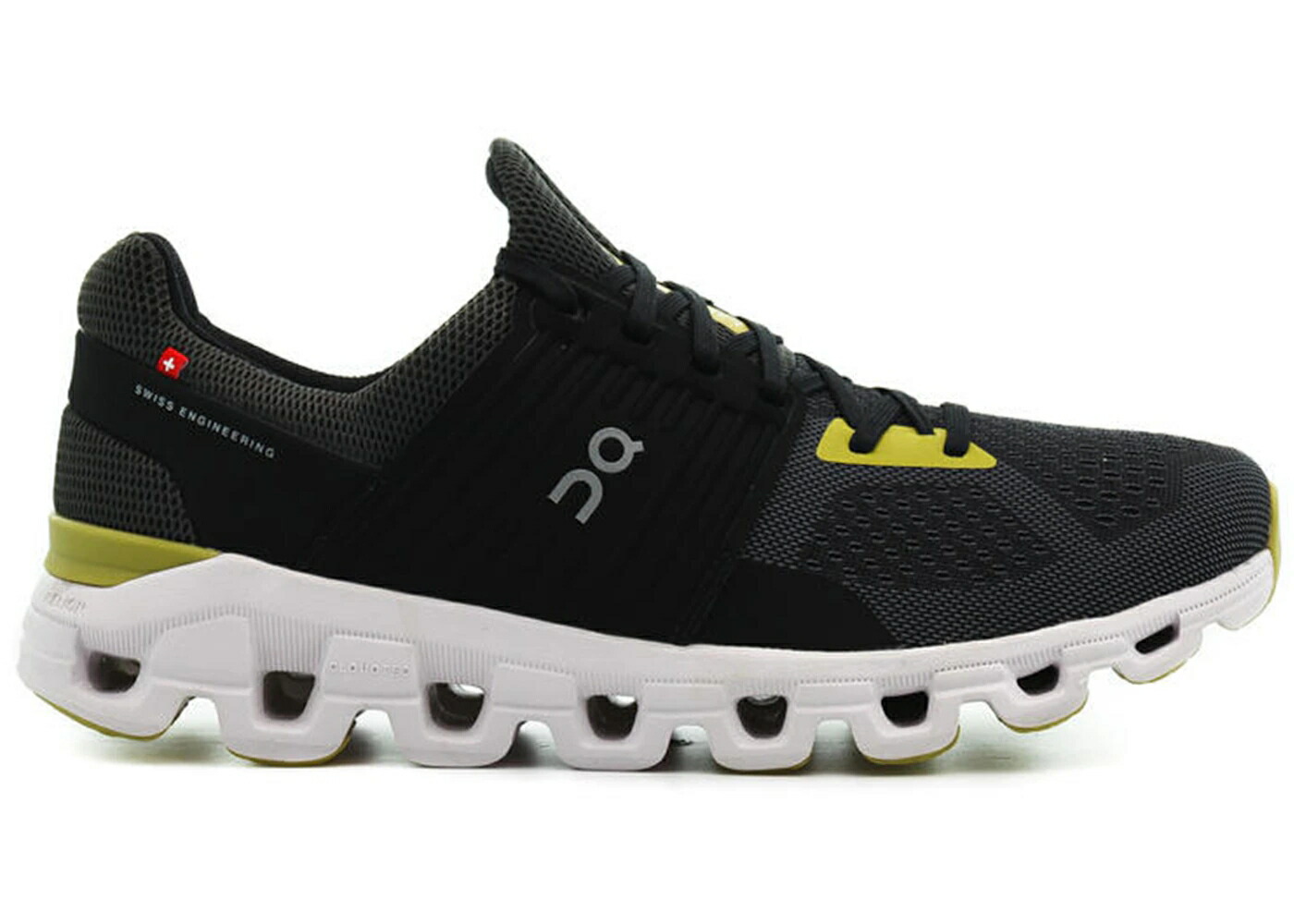 オン 黒色 ブラック 黄色 イエロー スニーカー メンズ ON RUNNING CLOUDSWIFT MAGNET BLACK CITRON YELLOW / MAGNET CITRON｜スニケス