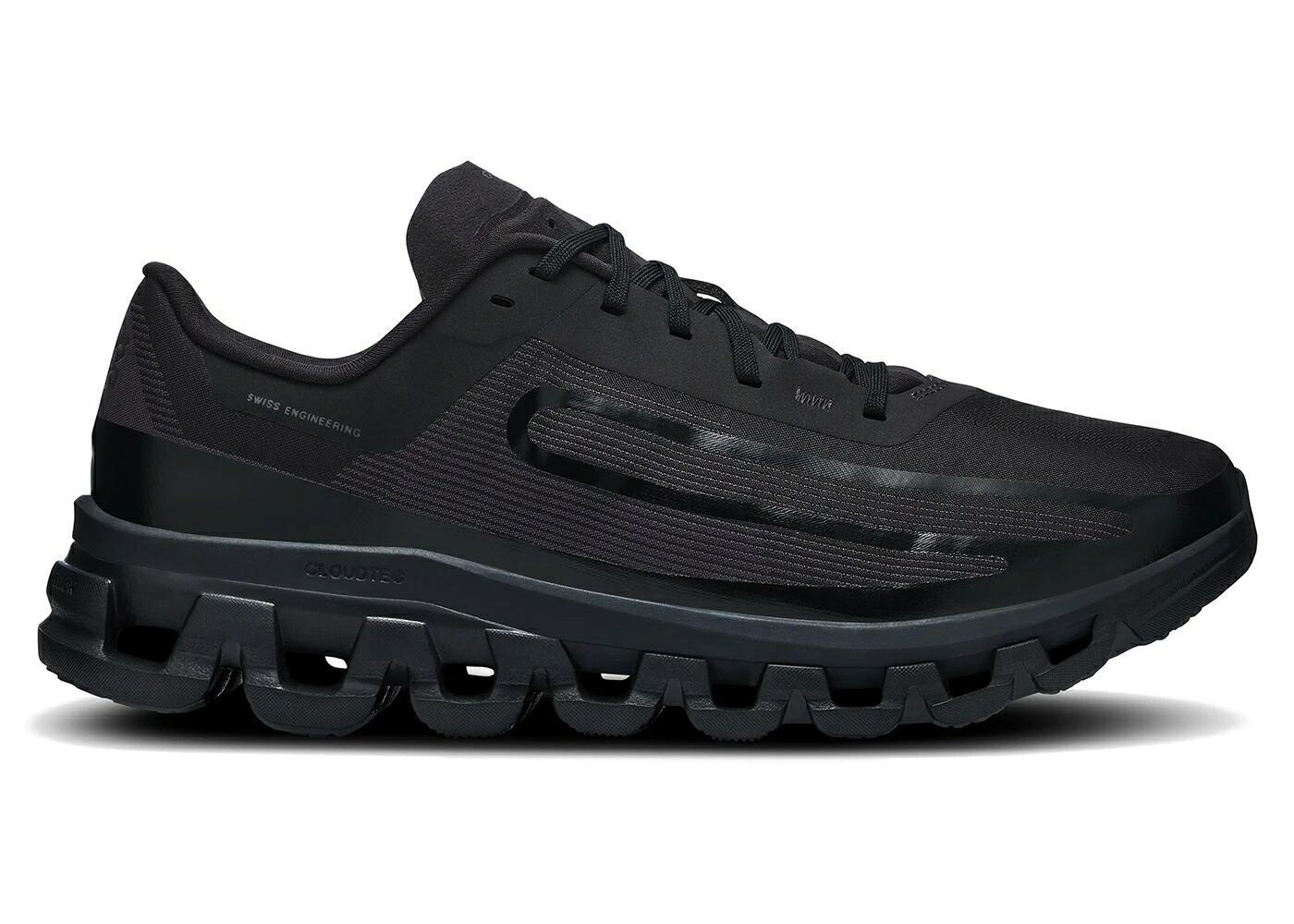 オン 黒色 ブラック スニーカー メンズ ON RUNNING CLOUDFLOW 4 IKON BUREAU BORSCHE MAGNET BLACK / MAGNET BLACK