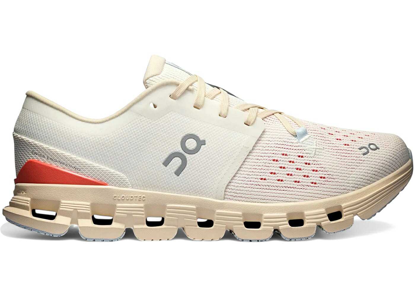 オン 象牙色 WOMEN\u0027S スニーカー レディース ON RUNNING CLOUD X 4 IVORY SALMON (WOMEN\u0027S) / IVORY SALMON