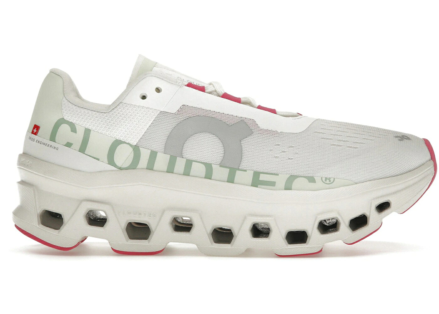 オン 白色 ホワイト WOMEN'S スニーカー レディース ON RUNNING CLOUDMONSTER WHITE LIMA (WOMEN'S) / WHITE LIMA
