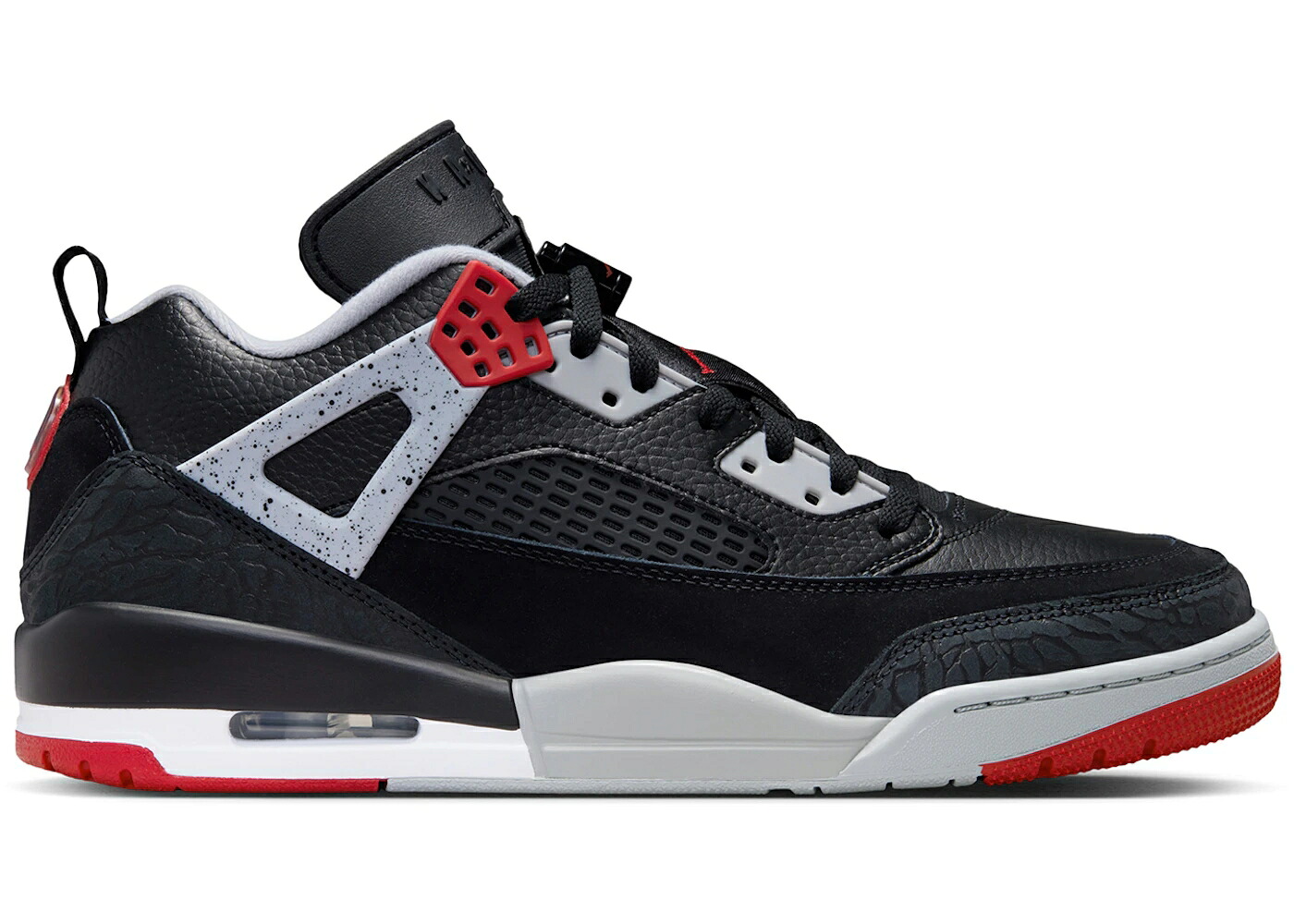 ナイキ ジョーダン 黒色 ブラック 灰色 シメント グレー 白色 ホワイト 赤 レッド スニーカー メンズ JORDAN SPIZIKE LOW BLACK CEMENT / BLACK WOLF GREY WHITE GYM RED｜スニケス 27,477円