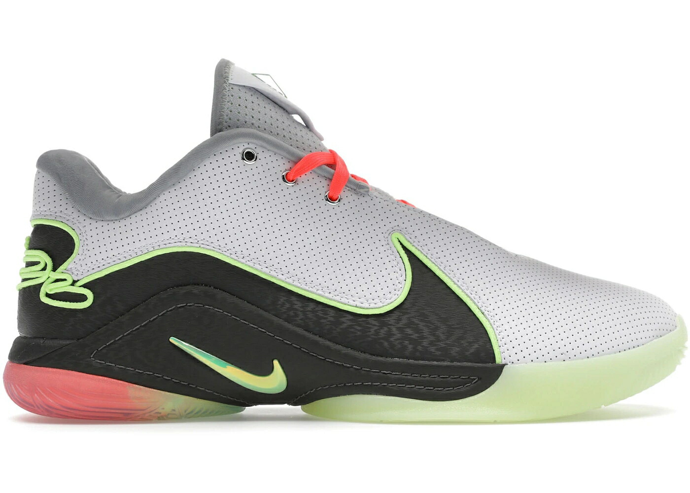 ナイキ レブロン 白色 ホワイト スニーカー メンズ NIKE LEBRON 22 MOONLIGHT (TRANSLUCENT OUTSOLE) / WHITE VOLT GLOW MEDIUM ASH HOT