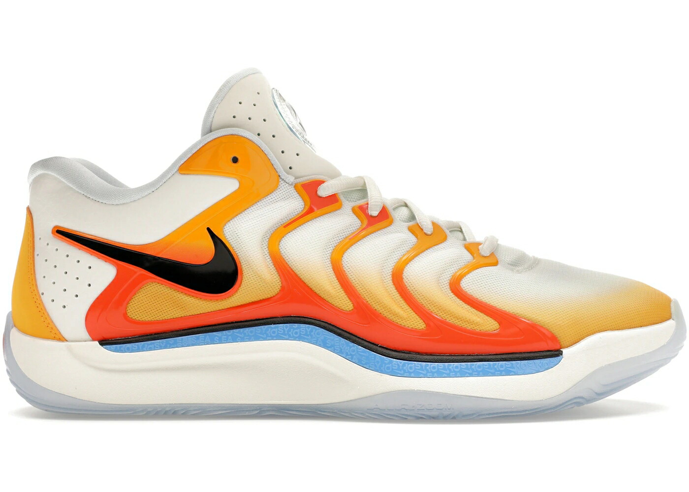 ナイキ ゴールド 黒色 ブラック スニーカー メンズ NIKE KD 17 SUNRISE / UNIVERSITY GOLD BLACK SAFETY