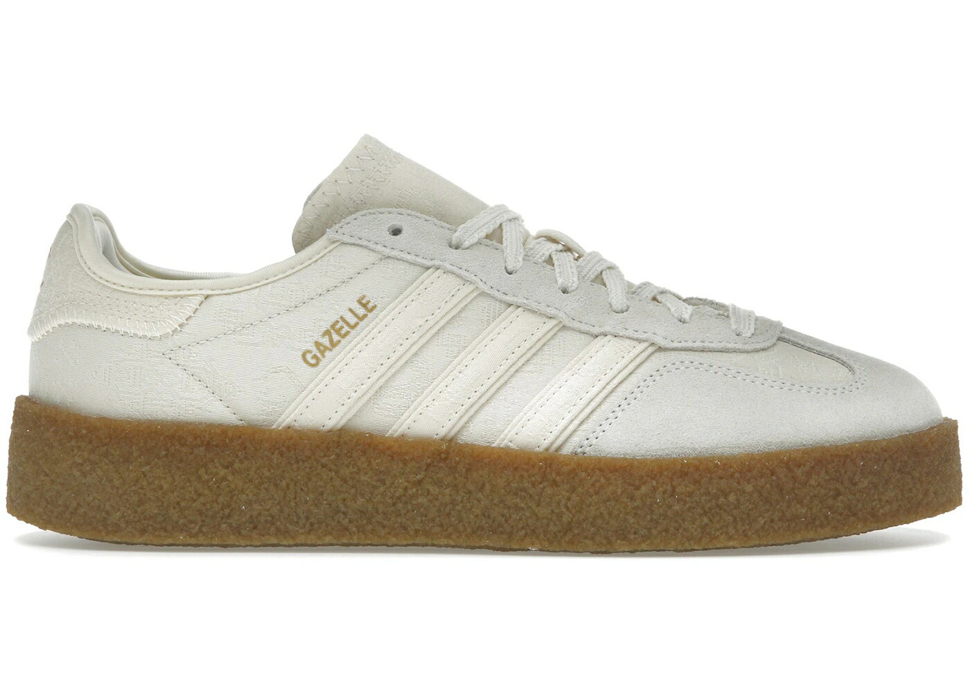 アディダス ガゼル クレープ クロット クルー 白色 ホワイト クリーム コア ゴールド スニーカー メンズ ADIDAS GAZELLE CREPE CLOT BY EDISON CHEN CREW WHITE / CREAM WHITE CORE WHITE GOLD
