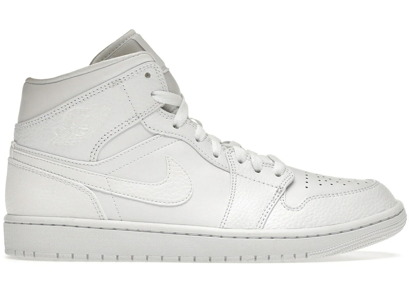 ナイキ ジョーダン ミッド 白色 ホワイト 2.0 スニーカー メンズ JORDAN 1 MID TRIPLE WHITE (2020) / WHITE WHITE WHITE|スニケス