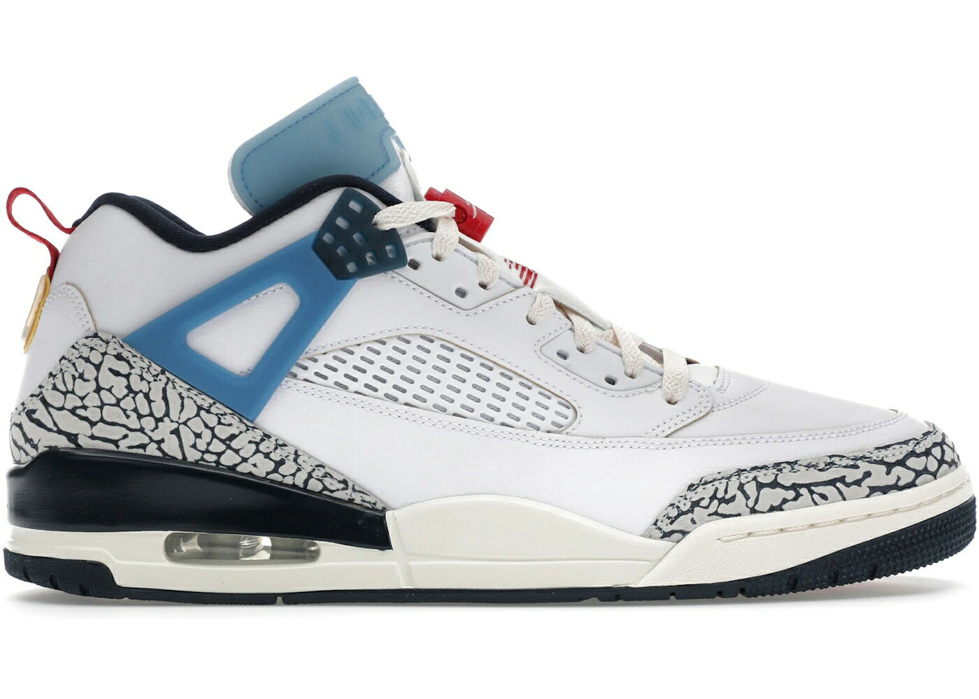 ナイキ ジョーダン 白色 ホワイト 紺色 ネイビー スニーカー メンズ JORDAN SPIZIKE LOW MOTION PACK / WHITE ARMORY NAVY AEGEAN STORM