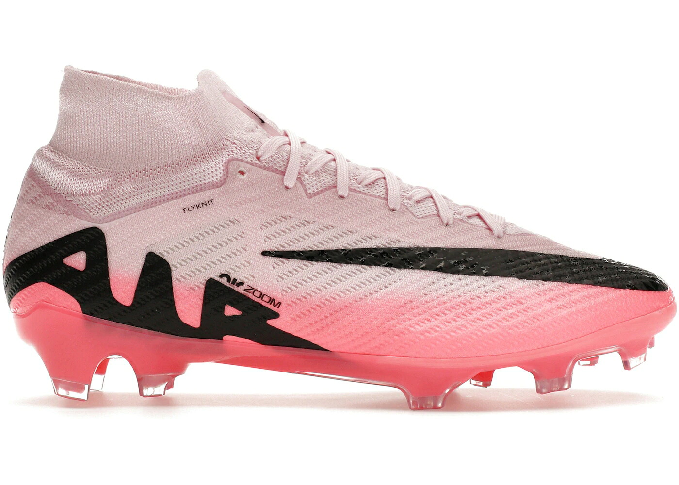 ナイキ ズーム エリート ピンク 黒色 ブラック スニーカー メンズ NIKE ZOOM MERCURIAL SUPERFLY 9 ELITE FG PINK FOAM / PINK FOAM BLACK｜スニケス