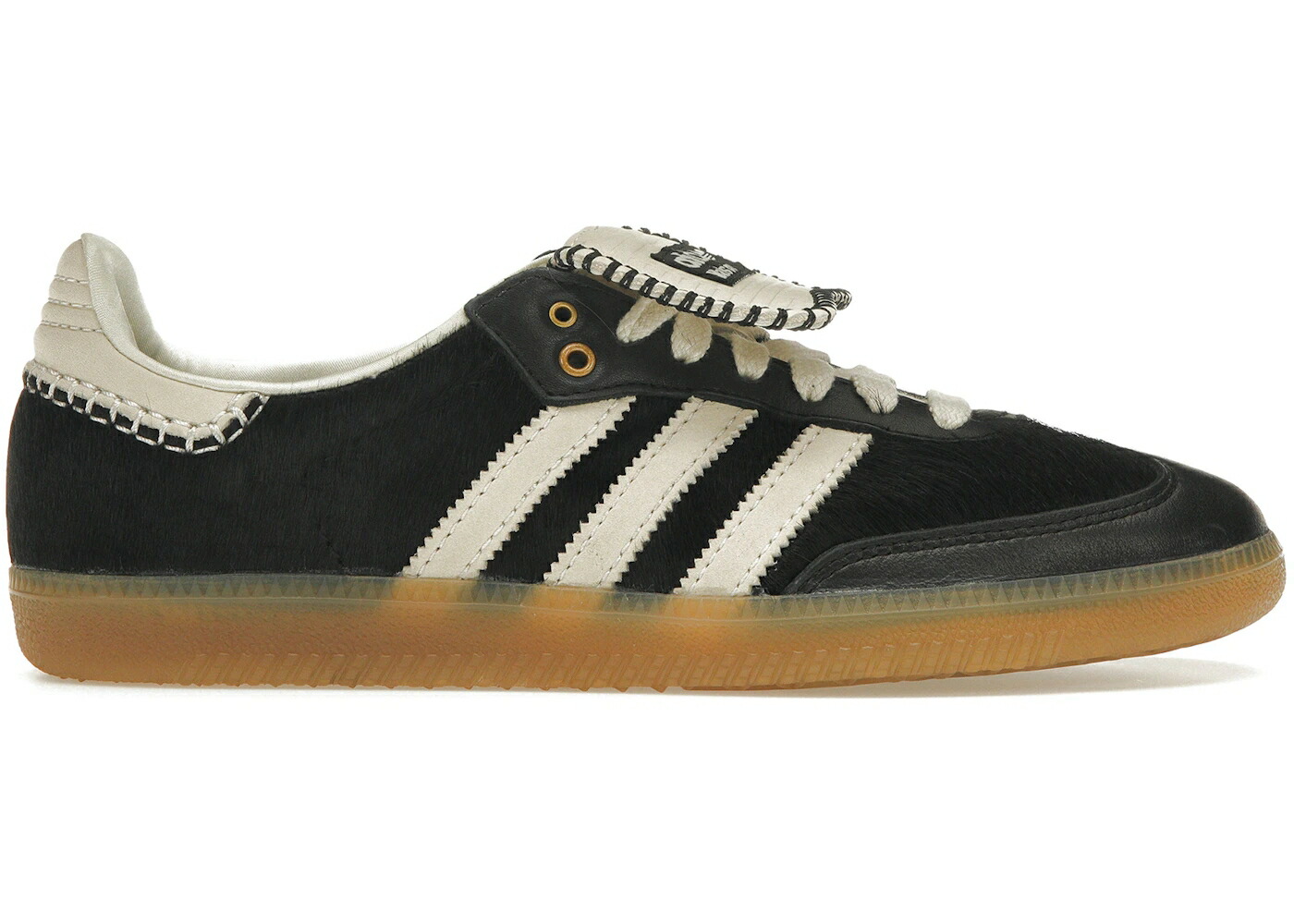 アディダス サンバ ポニー コア 黒色 ブラック クリーム 白色 ホワイト スニーカー メンズ ADIDAS SAMBA PONY TONAL WALES BONNER CORE BLACK / CORE BLACK CREAM WHITE CREAM