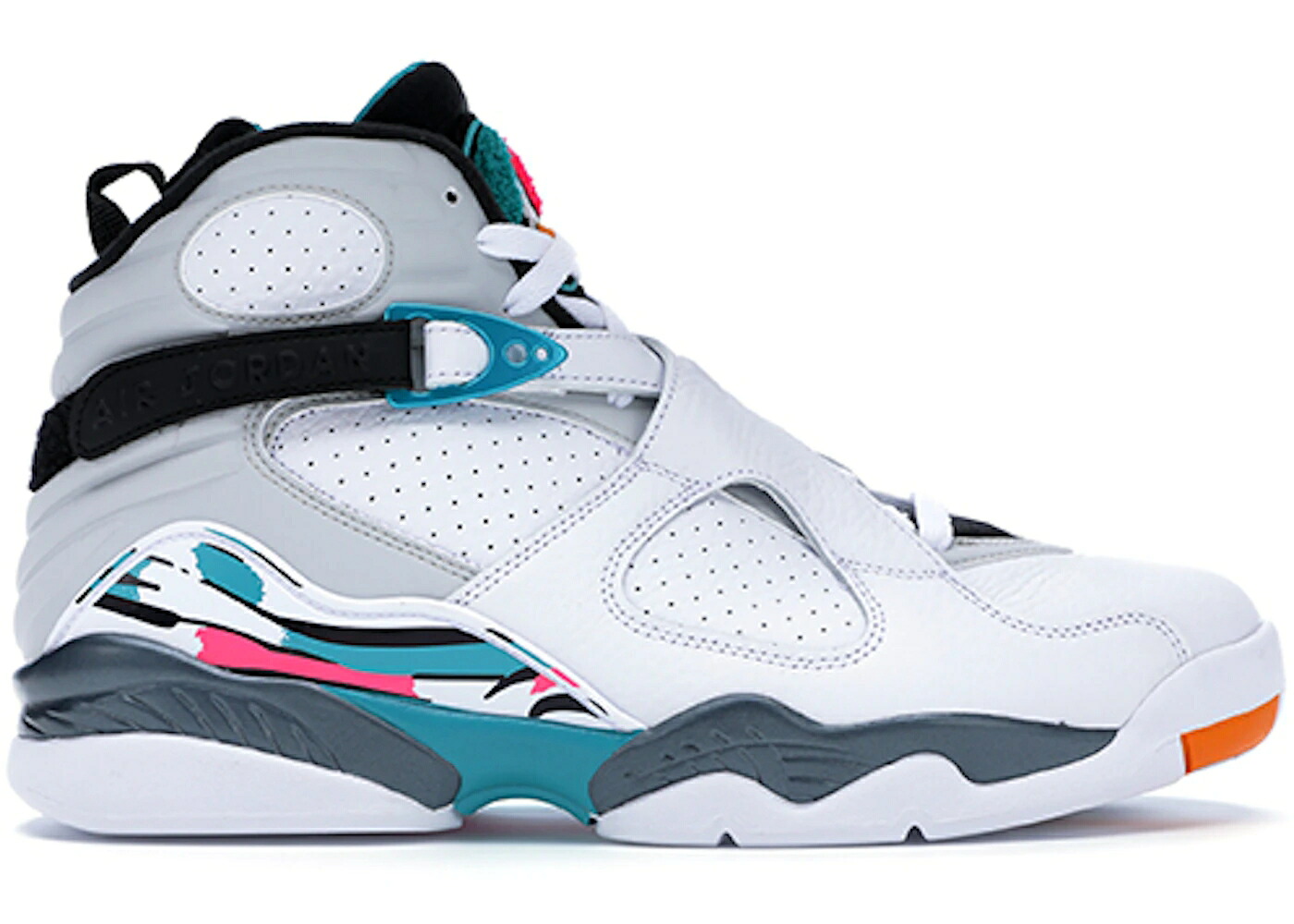 ナイキ ジョーダン 白色 ホワイト ターボ 緑 グリーン スニーカー メンズ JORDAN 8 RETRO SOUTH BEACH / WHITE WHITE TURBO GREEN NEUTRAL