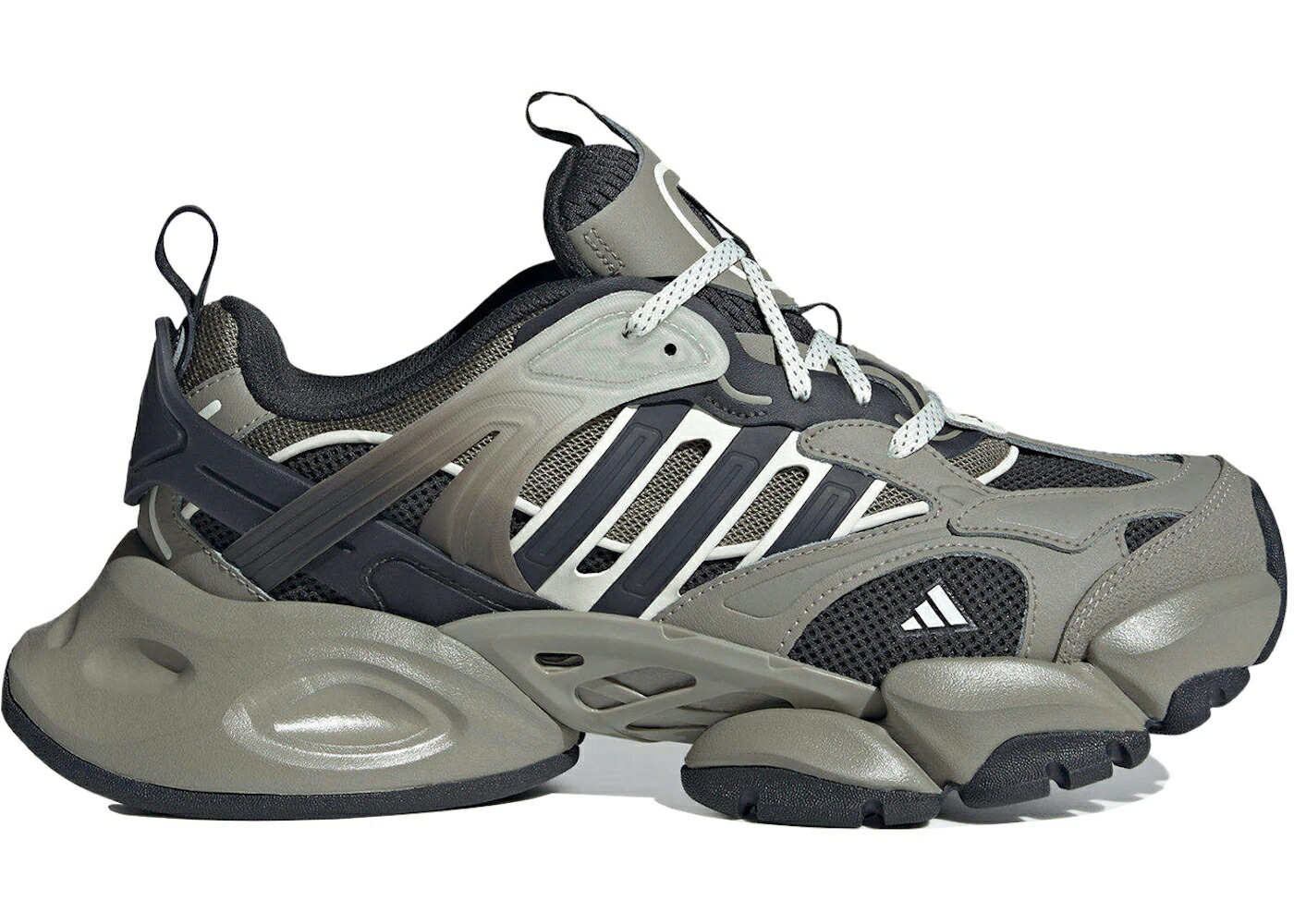 アディダス デラックス 灰色 グレー 黒色 ブラック スニーカー メンズ ADIDAS XLG RUNNER DELUXE GREY / GREY BLACK