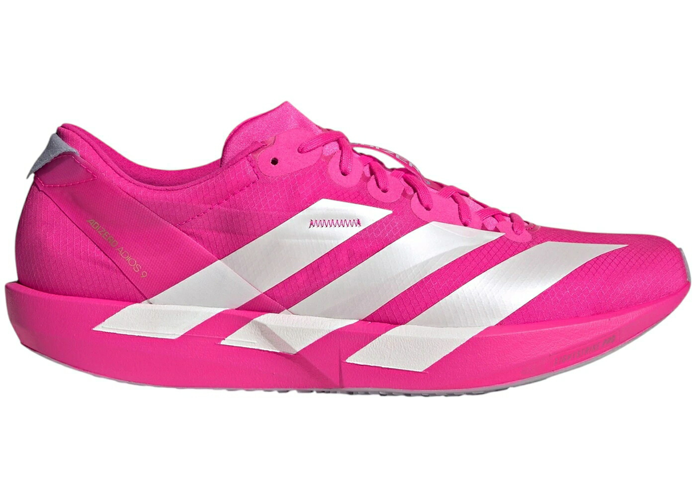 アディダス アディゼロ アディオス ショック ピンク ゼロ 銀色 シルバー スニーカー メンズ ADIDAS ADIZERO ADIOS 9 SHOCK PINK ZERO METALIC / SHOCK PINK ZERO METALIC SILVER