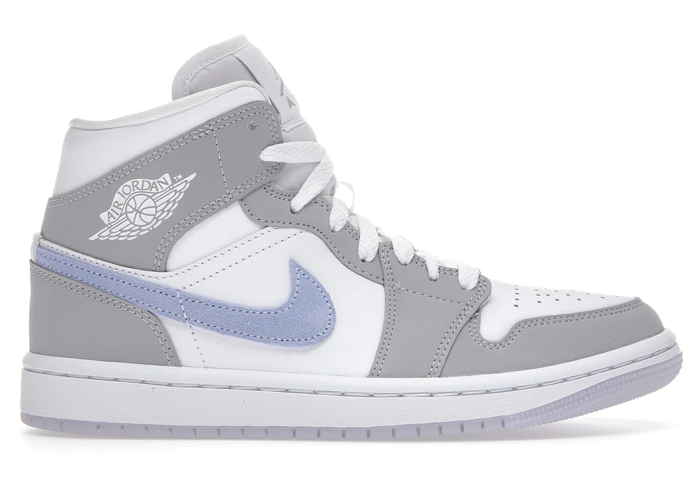 ナイキ ジョーダン ミッド 薄墨色 薄墨色 白いこと 白いこと WOMEN\u0027S スニーカー レディース JORDAN 1 MID WOLF GREY ALUMINUM (WOMEN\u0027S) / WHITE ALUMINUM WOLF GREY