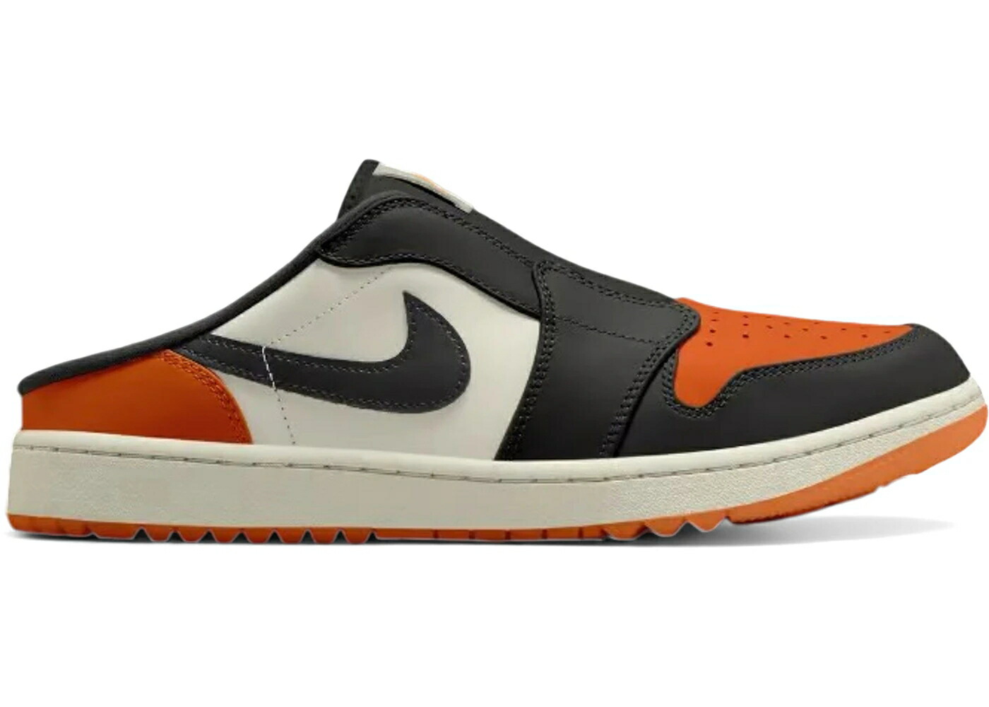 ナイキ ジョーダン ゴルフ 黒色 ブラック スニーカー メンズ JORDAN 1 MULE GOLF SHATTERED BACKBOARD / STARFISH BLACK SAIL