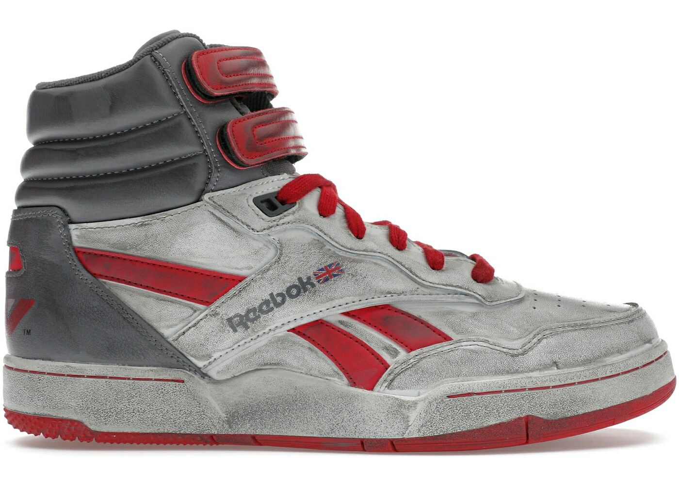 リーボック ミッド スタンパー 薄墨色 薄墨色 赤 赤いこと ALIEN: スニーカー メンズ REEBOK BB 4000 II MID ALIEN STOMPER ROMULUS / FOG GREY RED メンズ靴-スニーカー
