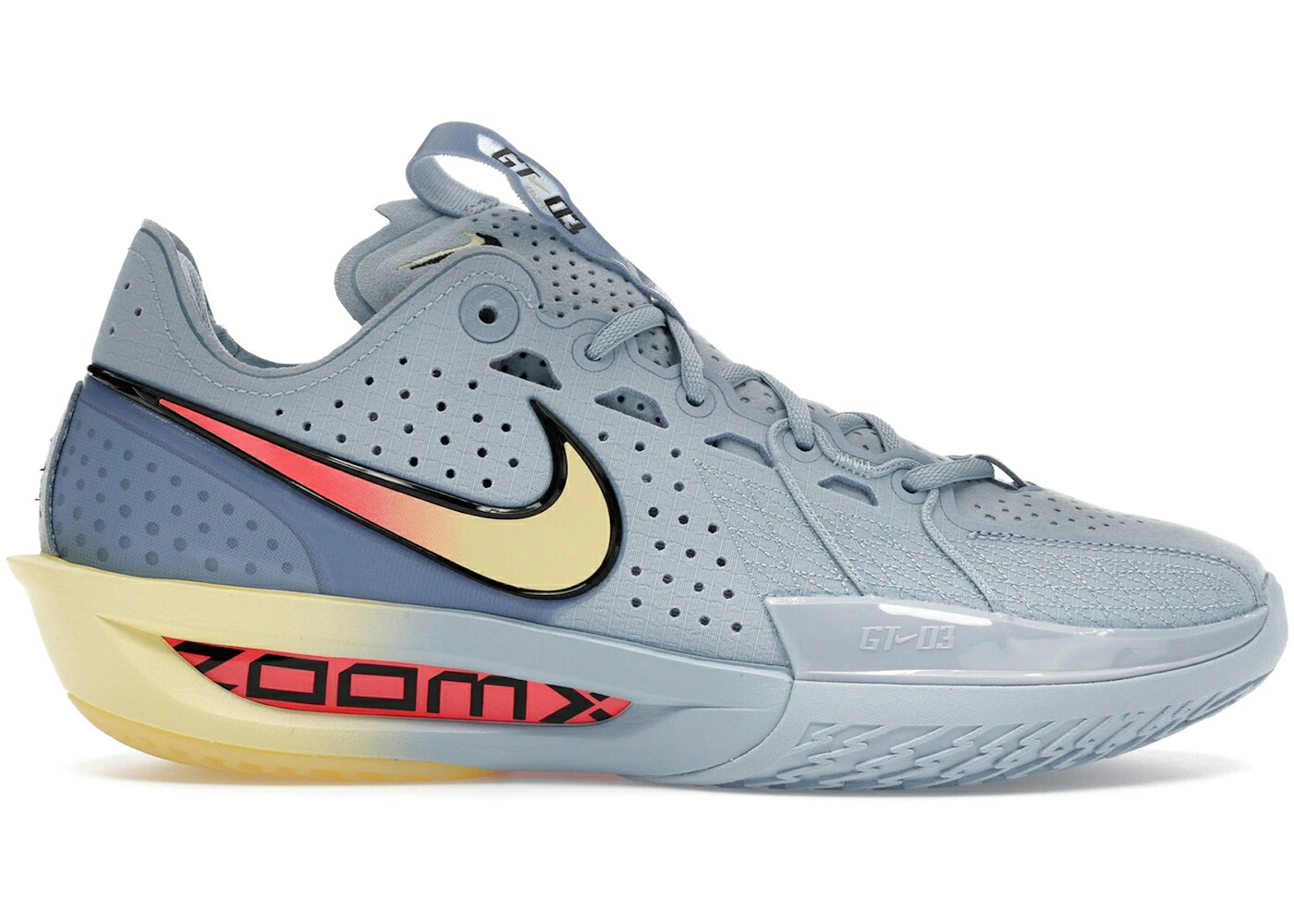 ナイキ 青味 青み 黄味がかった 黄色 スニーカー メンズ NIKE GT CUT 3 LIGHT ARMORY BLUE / LIGHT ARMORY BLUE BICYCLE YELLOW
