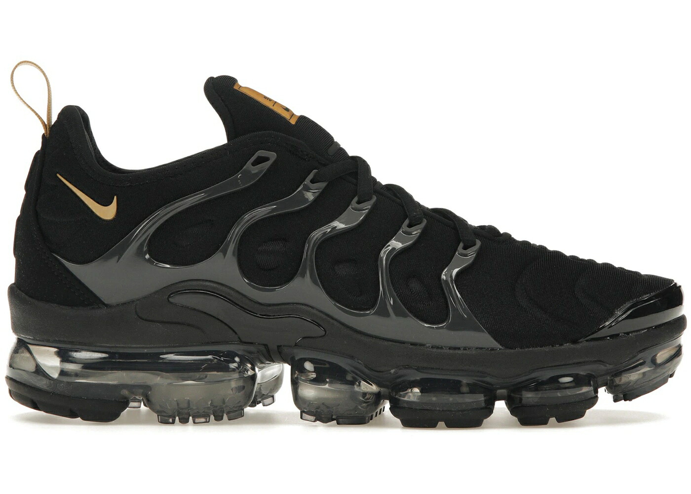 ナイキ 黒いこと 黒いこと ゴールド エアヴェイパーマックス スニーカー メンズ NIKE AIR VAPORMAX PLUS BLACK METALLIC GOLD ANTHRACITE / BLACK METALLIC GOLD ANTHRACITE