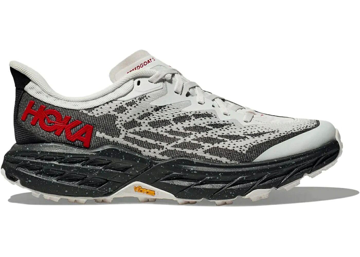 ホカオネオネ 黒色 ブラック 赤 レッド 灰色 グレー 白色 ホワイト スニーカー メンズ HOKA ONE ONE HOKA ONE SPEEDGOAT 5 BLACK RED GREY / WHITE BLACK|スニケス