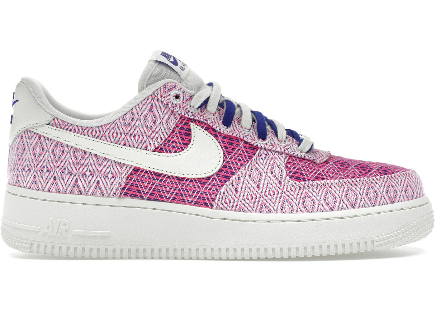 ナイキ ウーブン 調和 コン吊りひも サクラ色 空軍 \u002707 WOMEN\u0027S スニーカー レディース NIKE AIR FORCE 1 LOW WOVEN TOGETHER (WOMEN\u0027S) / MULTI COLOR CONCORD FIERCE PINK
