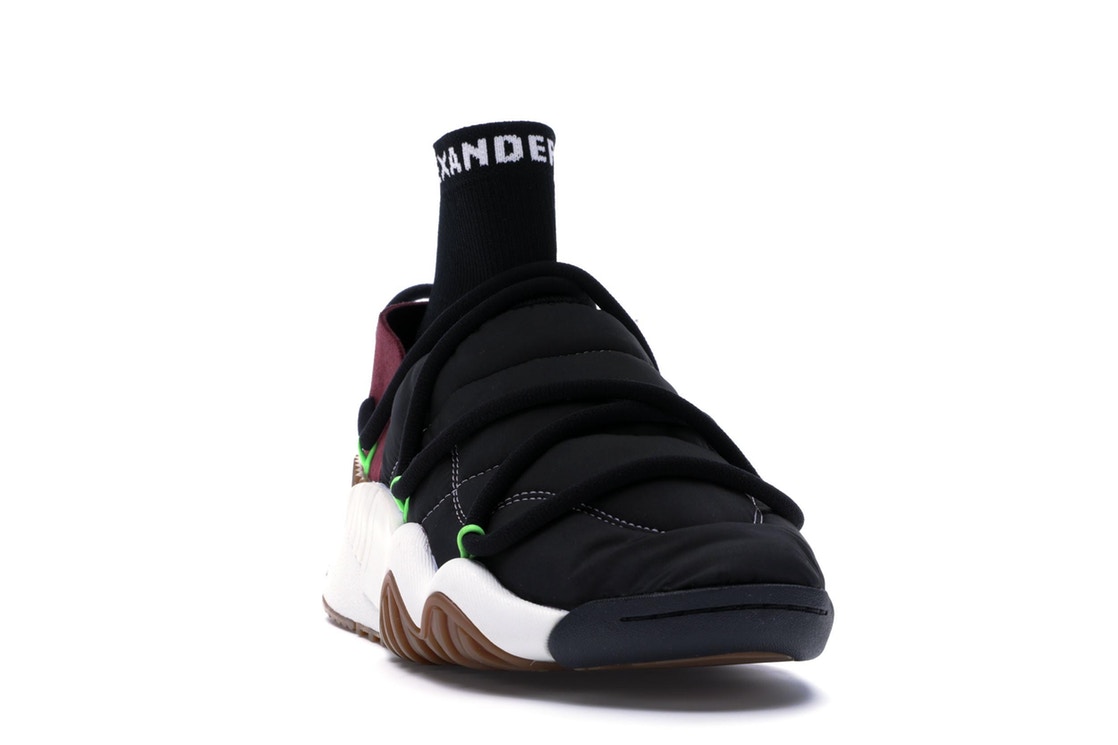 adidas aw puff trainer alexander wang core black solar green