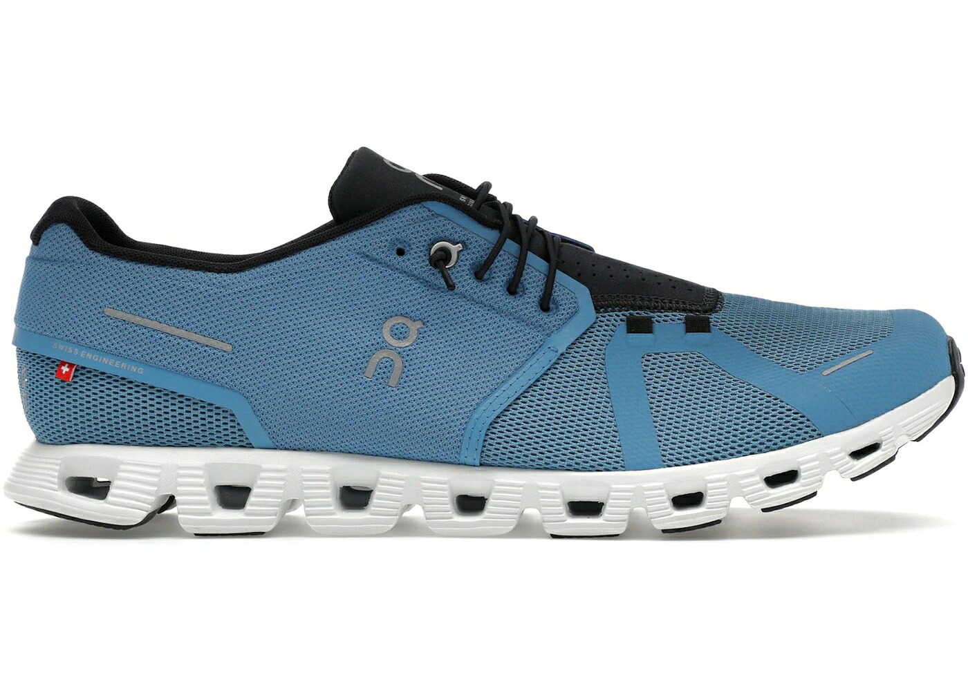 オン 青色 ブルー 黒色 ブラック スニーカー メンズ ON RUNNING CLOUD 5 NIAGARA BLUE BLACK / NIAGARA BLACK