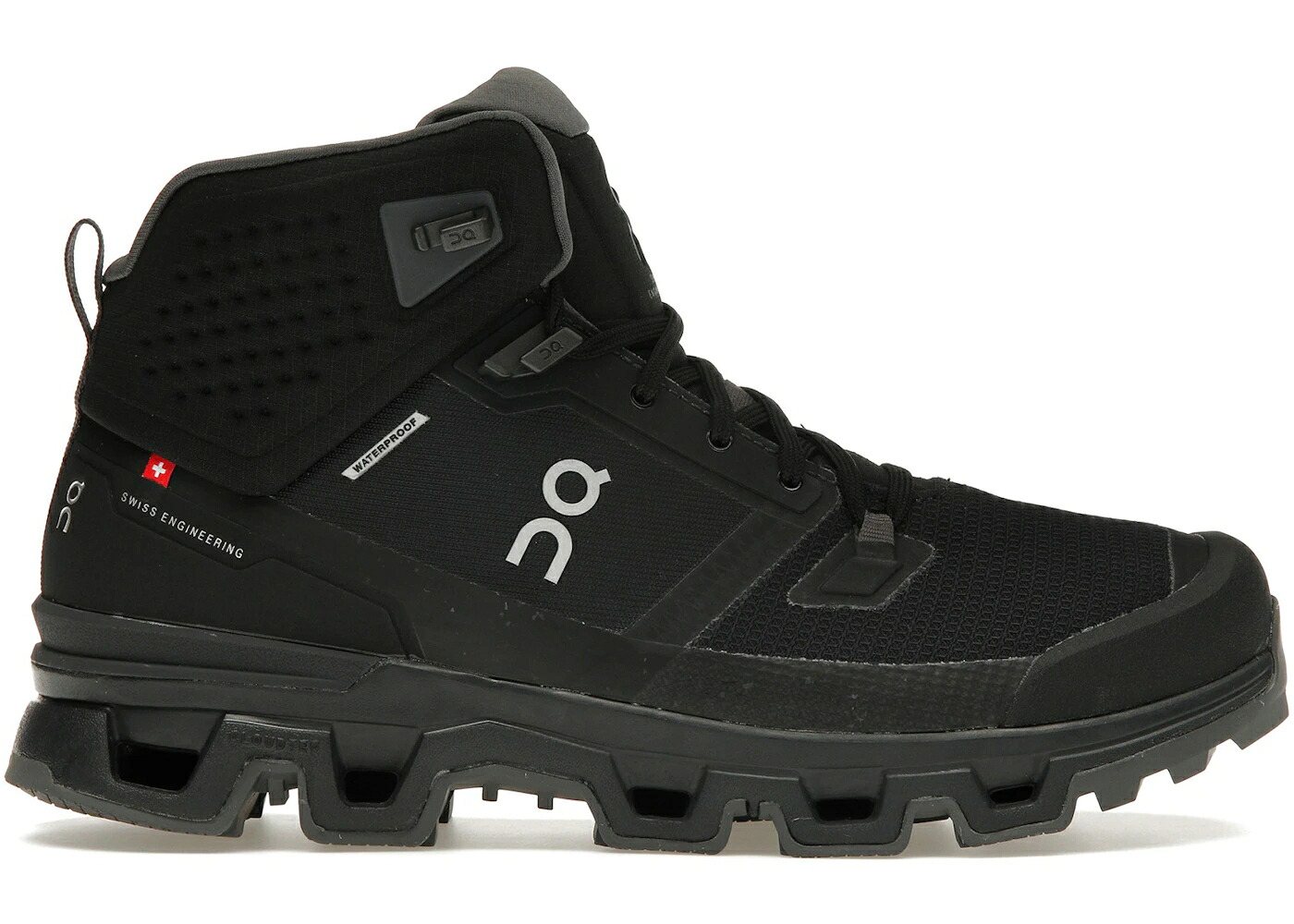 オン 黒いこと 黒いこと スニーカー メンズ ON RUNNING CLOUDROCK 2 WATERPROOF BLACK ECLIPSE / BLACK ECLIPSE