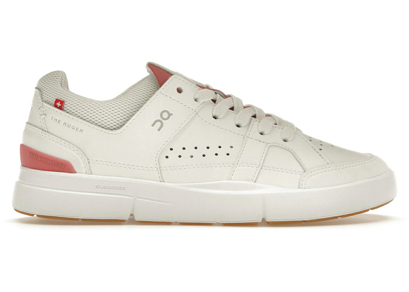 オン 白色 ホワイト WOMEN スニーカー レディース ON THE ROGER CLUBHOUSE WHITE ROSEWOOD (WOMEN) / WHITE ROSEWOOD