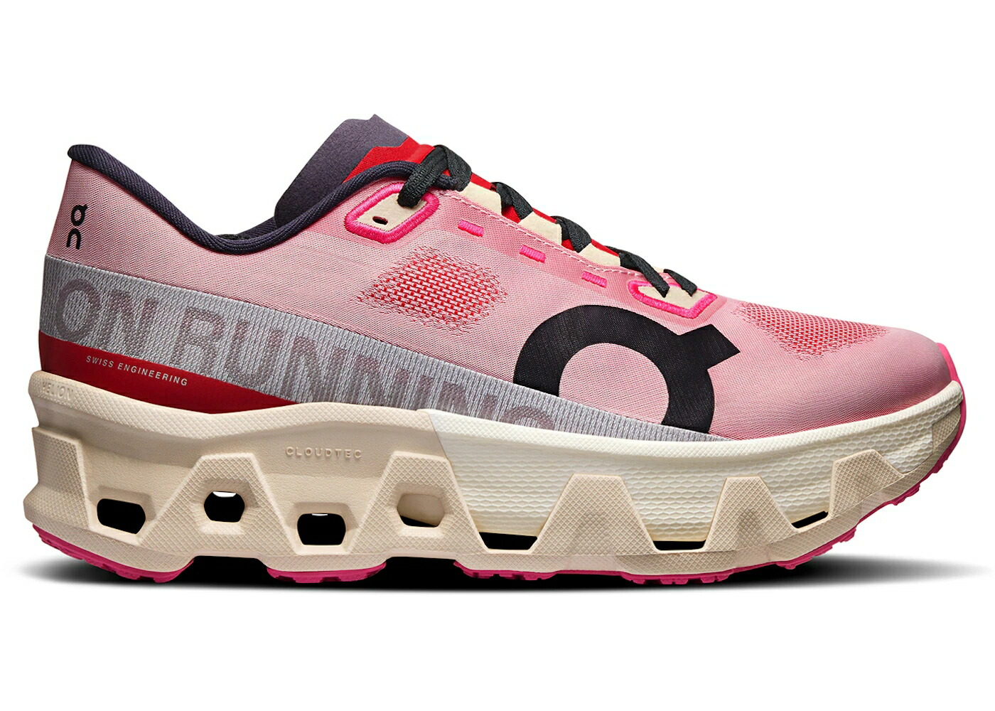 オン 赤 赤いこと 皮膚軟化剤 WOMEN\u0027S スニーカー レディース ON RUNNING CLOUDMONSTER HYPER RED CREAM (WOMEN\u0027S) / RED CREAM