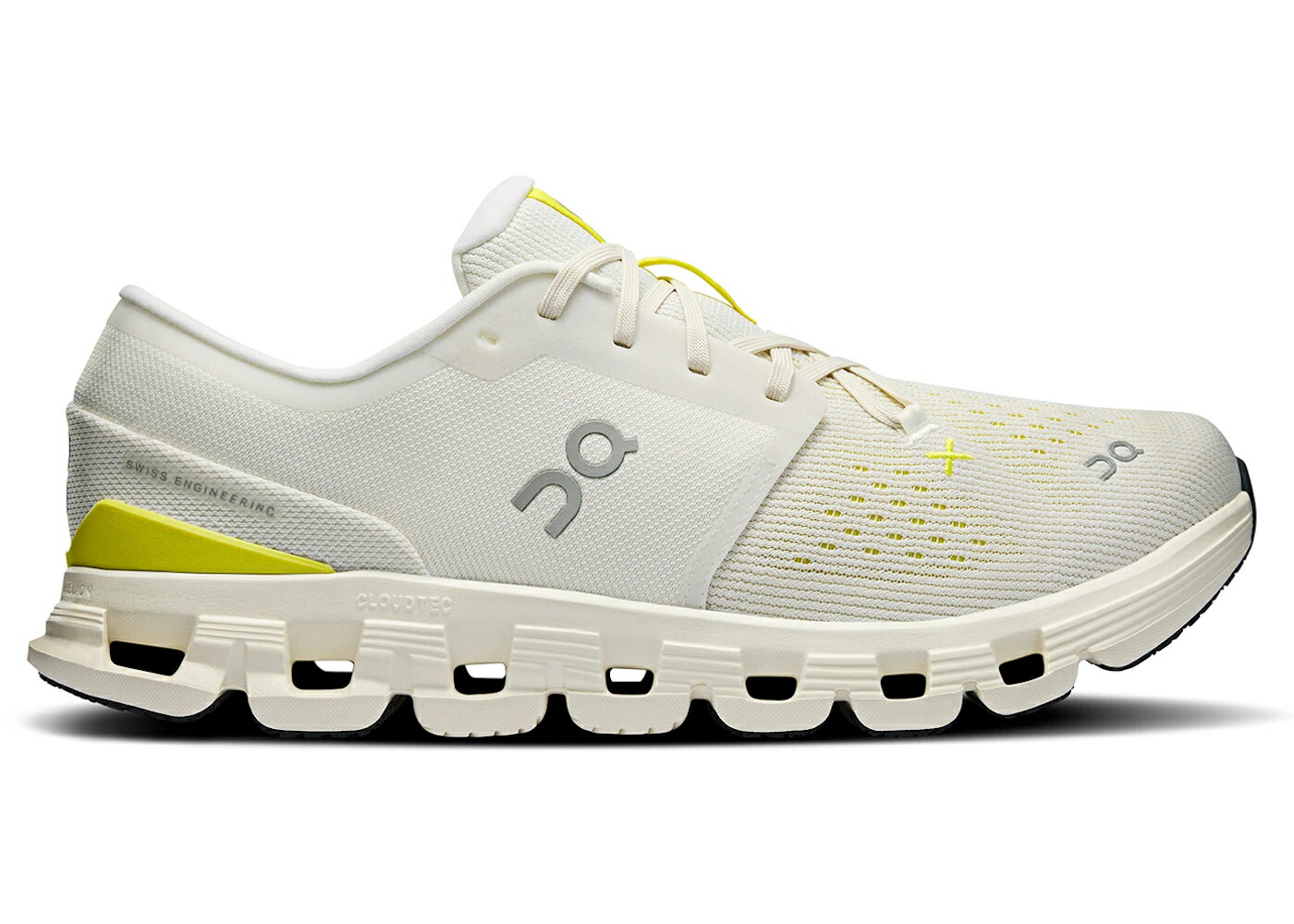 オン 象牙色 菩提樹 スニーカー メンズ ON RUNNING CLOUD X 4 IVORY LIME / IVORY LIME
