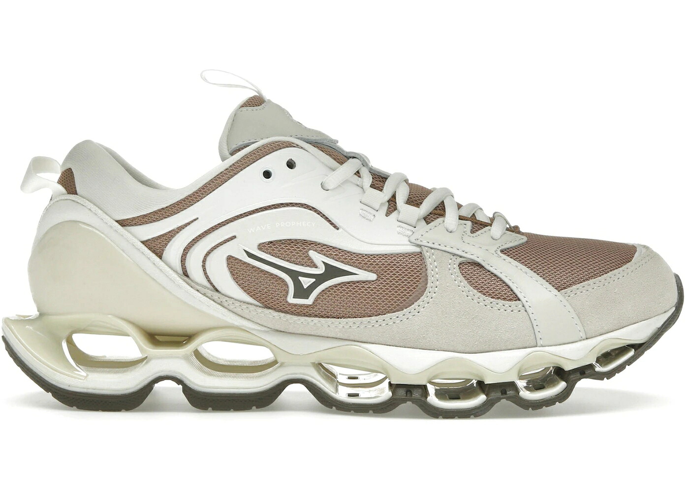 ミズノ ウェーブ ウェイブ プロフェシー 茶色 ブラウン 白色 ホワイト TIGER'S スニーカー メンズ MIZUNO WAVE PROPHECY BETA 2 EYE / TIGER'S EYE MAJOR BROWN WHITE｜スニケス