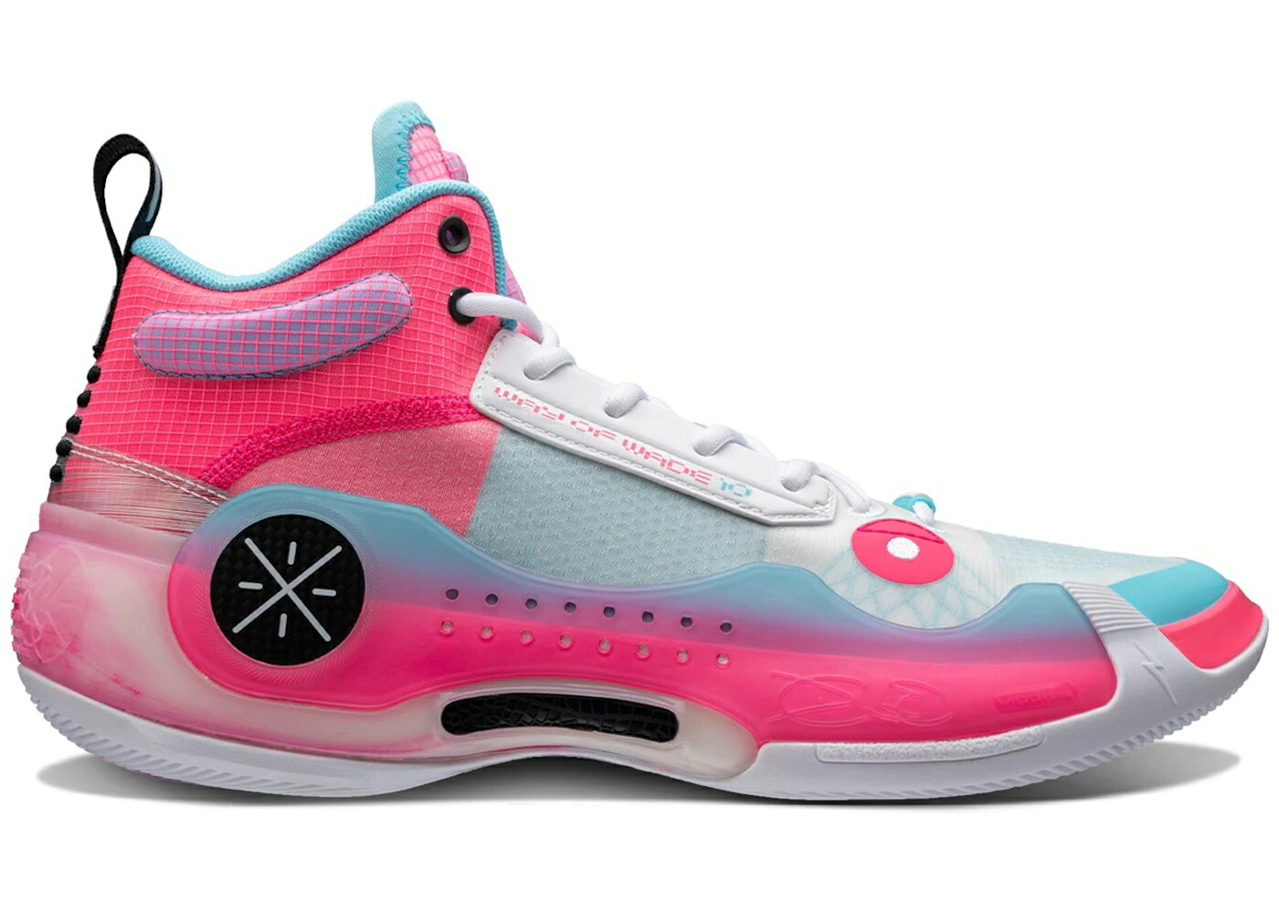 リーニン ウェイド ピンク 白色 ホワイト 青色 ブルー スニーカー メンズ LI-NING WAY OF WADE 10 SOUTH BEACH / PINK WHITE BLUE