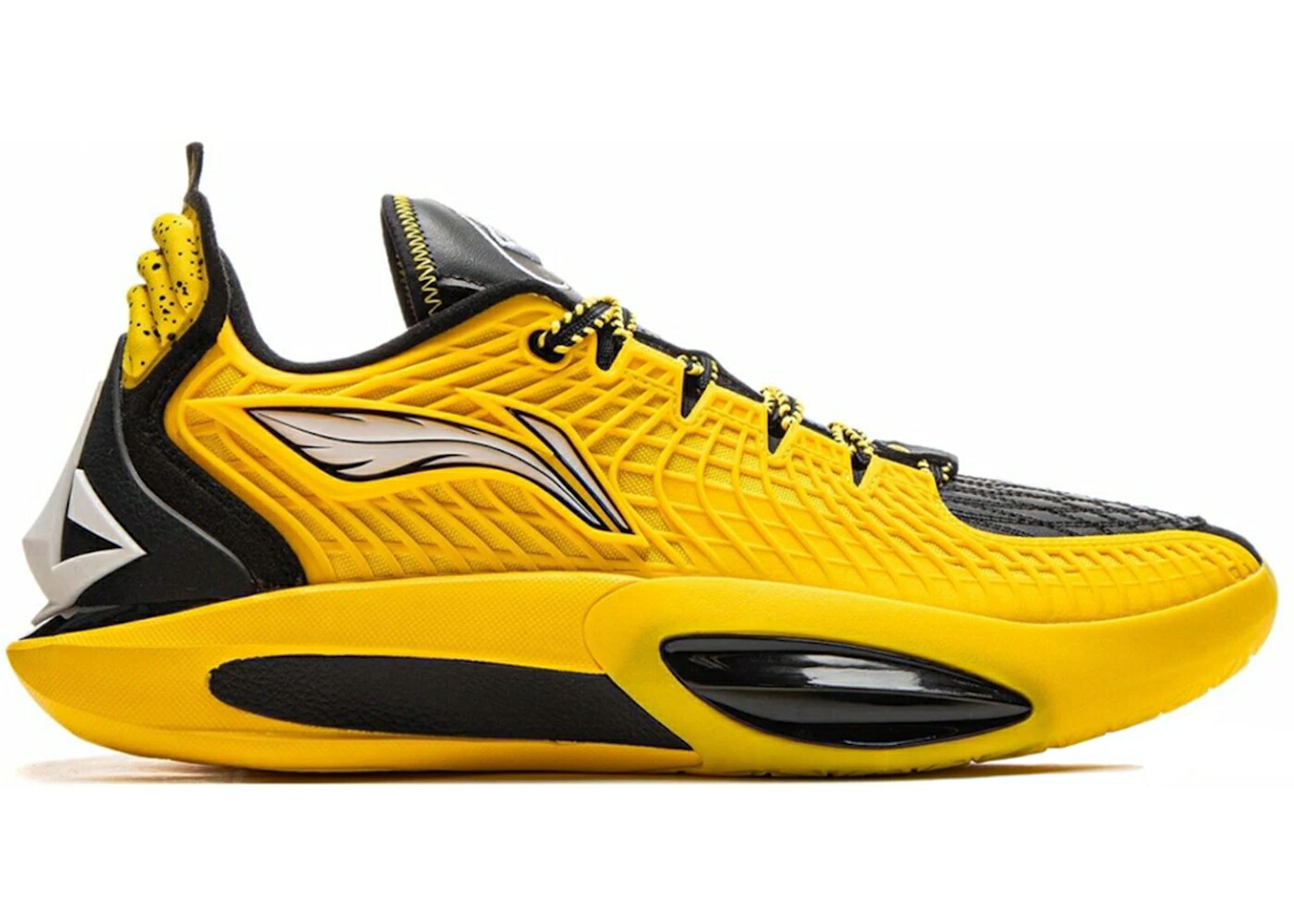 リーニン 証券業界 黄味がかった 黄み 黒いこと 黒いこと スニーカー メンズ LI-NING JIMMY BULTER JB3 MARQUETTE / YELLOW BLACK メンズ靴-スニーカー