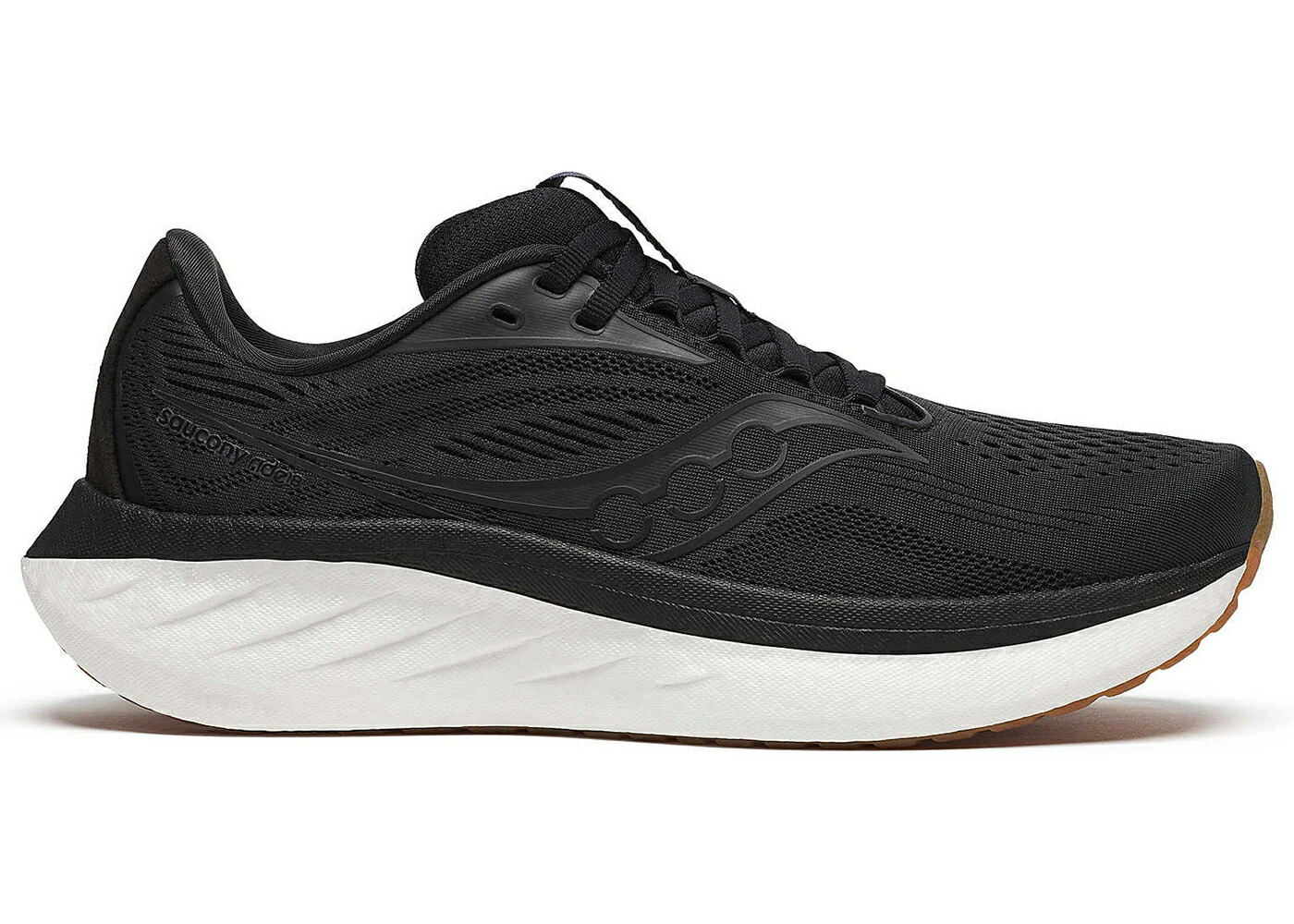 サッカニー 黒色 ブラック WOMEN スニーカー レディース SAUCONY RIDE 18 BLACK GUM (WOMEN) / BLACK GUM