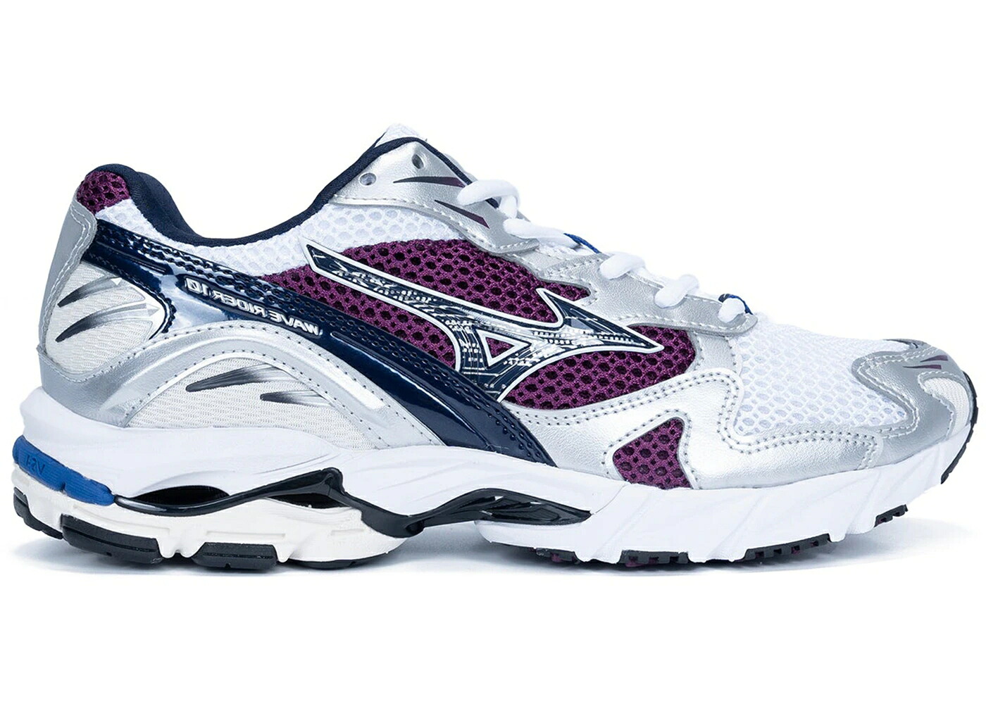 ミズノ ウェーブ ウェイブ 白色 ホワイト 紫 パープル スニーカー メンズ MIZUNO WAVE RIDER 10 WHITE DARK PURPLE / WHITE DARK PURPLE 39,845円