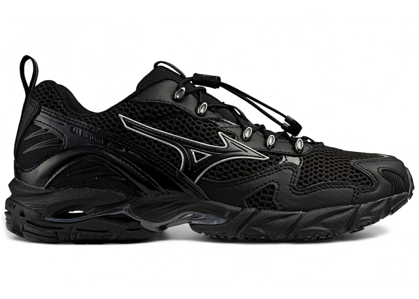 ミズノ ウェーブ ウェイブ 黒色 ブラック 銀色 シルバー スニーカー メンズ MIZUNO SLY WAVE RIDER 10 BLACK SILVER / BLACK SILVER