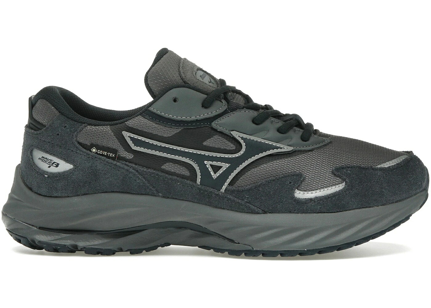 ミズノ ウェーブ ウェイブ 銀色 シルバー スニーカー メンズ MIZUNO WAVE RIDER BETA GTX QUIET SHADE VULCAN / QUIET SHADE VULCAN SILVER