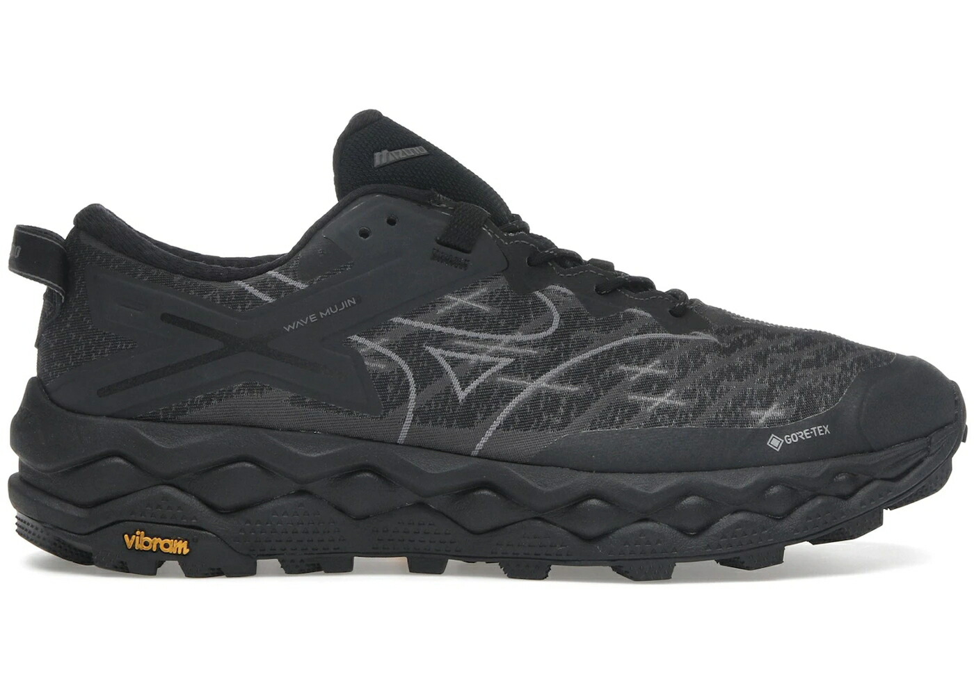 ミズノ 縮くれる ウェイブ ゴアテックス 黒いこと 黒いこと 砂色 真砂 スニーカー メンズ MIZUNO WAVE MUJIN LS GORE-TEX BLACK QUIET SHADE / BLACK QUIET SHADE BLACK SAND